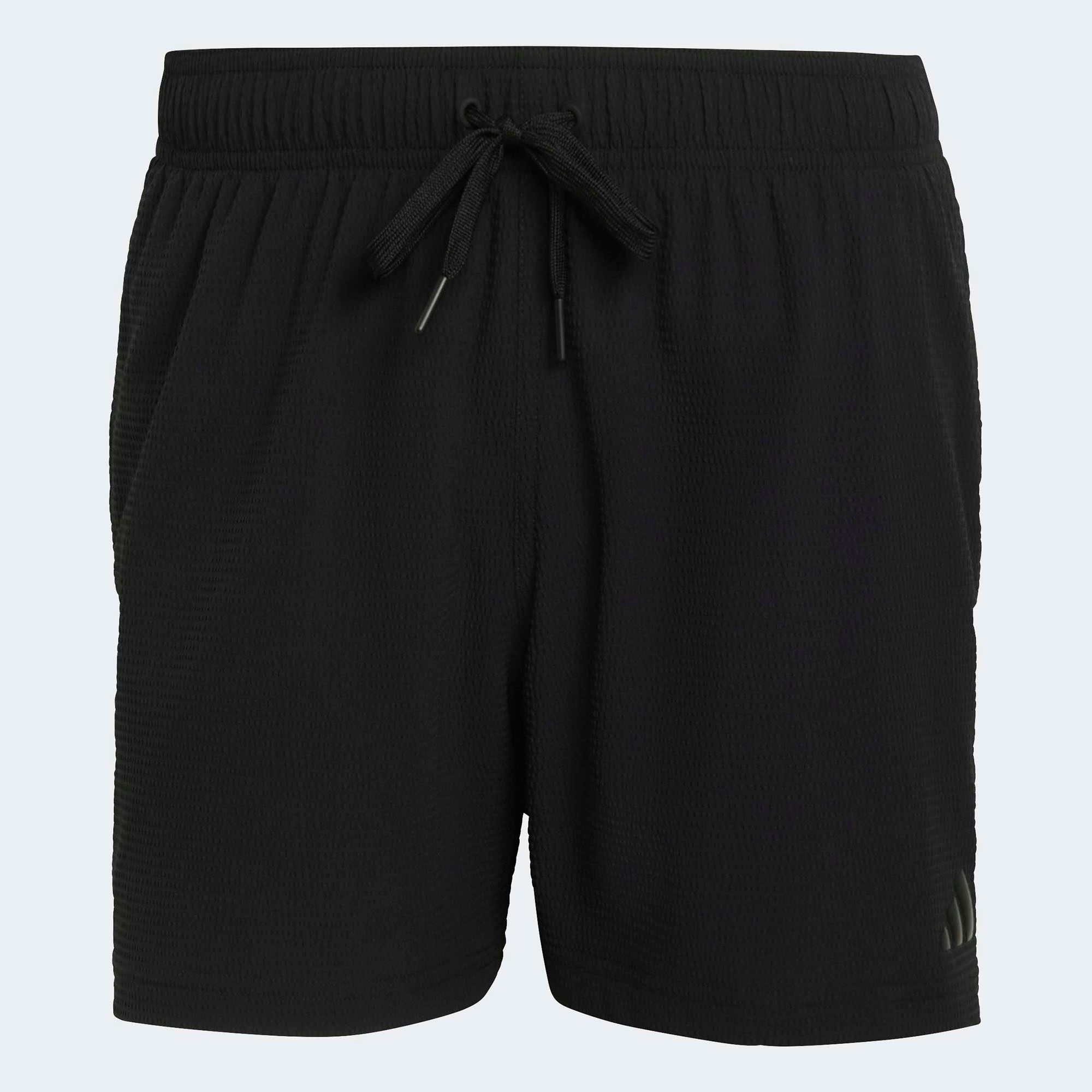 adidas Men's Iconisea Stretchy Seersucker 5" Swim Trunks product image