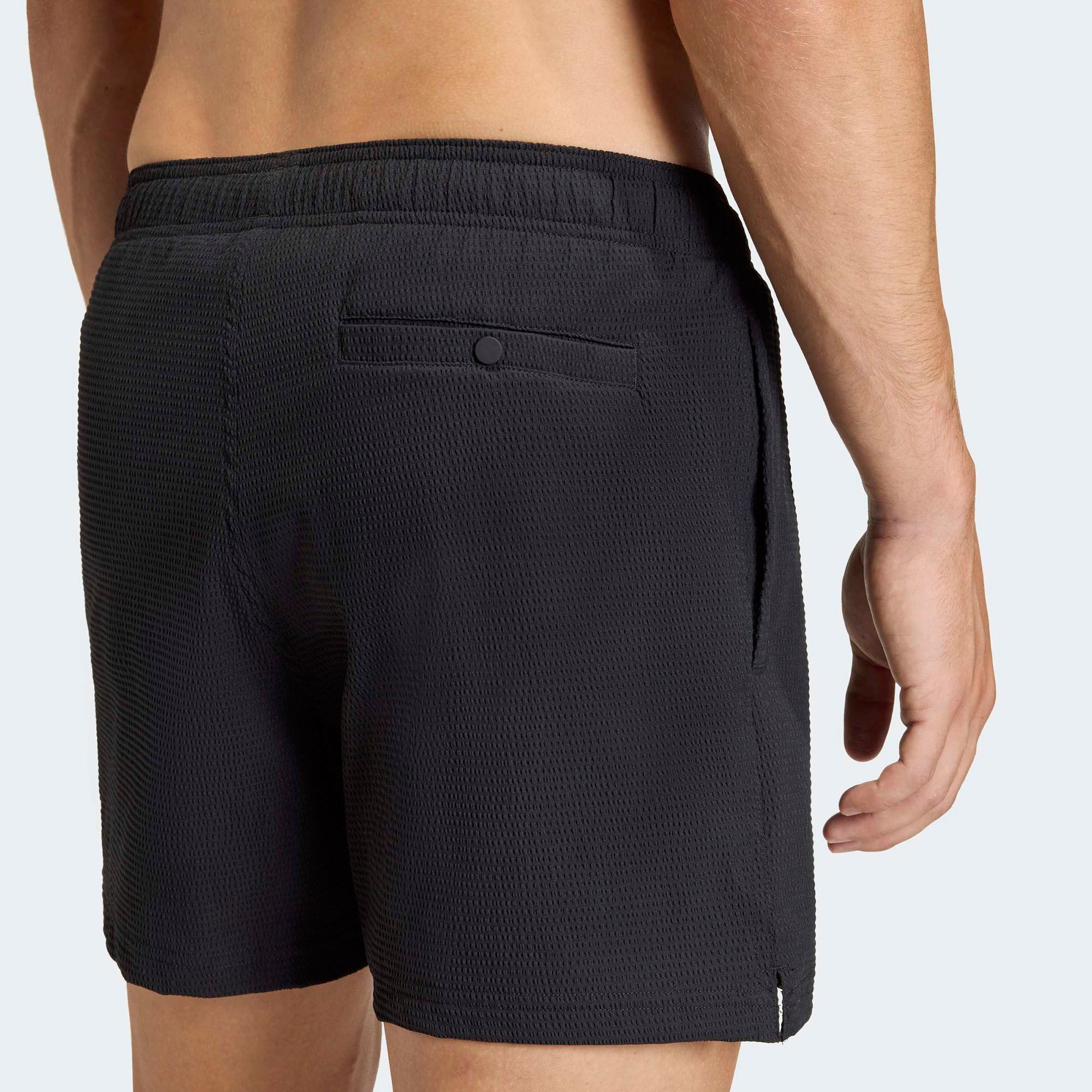 adidas Men's Iconisea Stretchy Seersucker 5" Swim Trunks product image