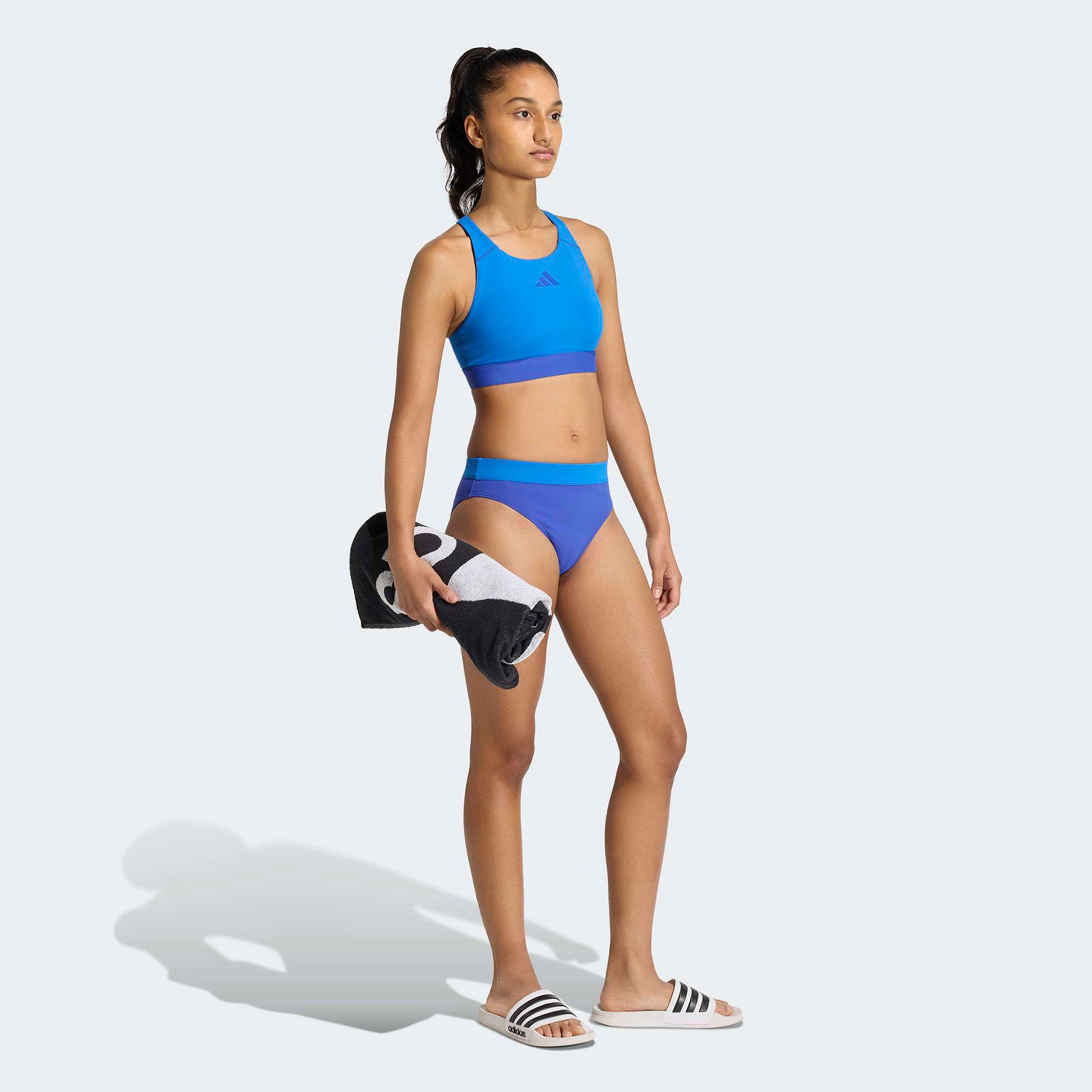 adidas Women's Optime Aqua Mid-Waist Bikini Bottoms product image