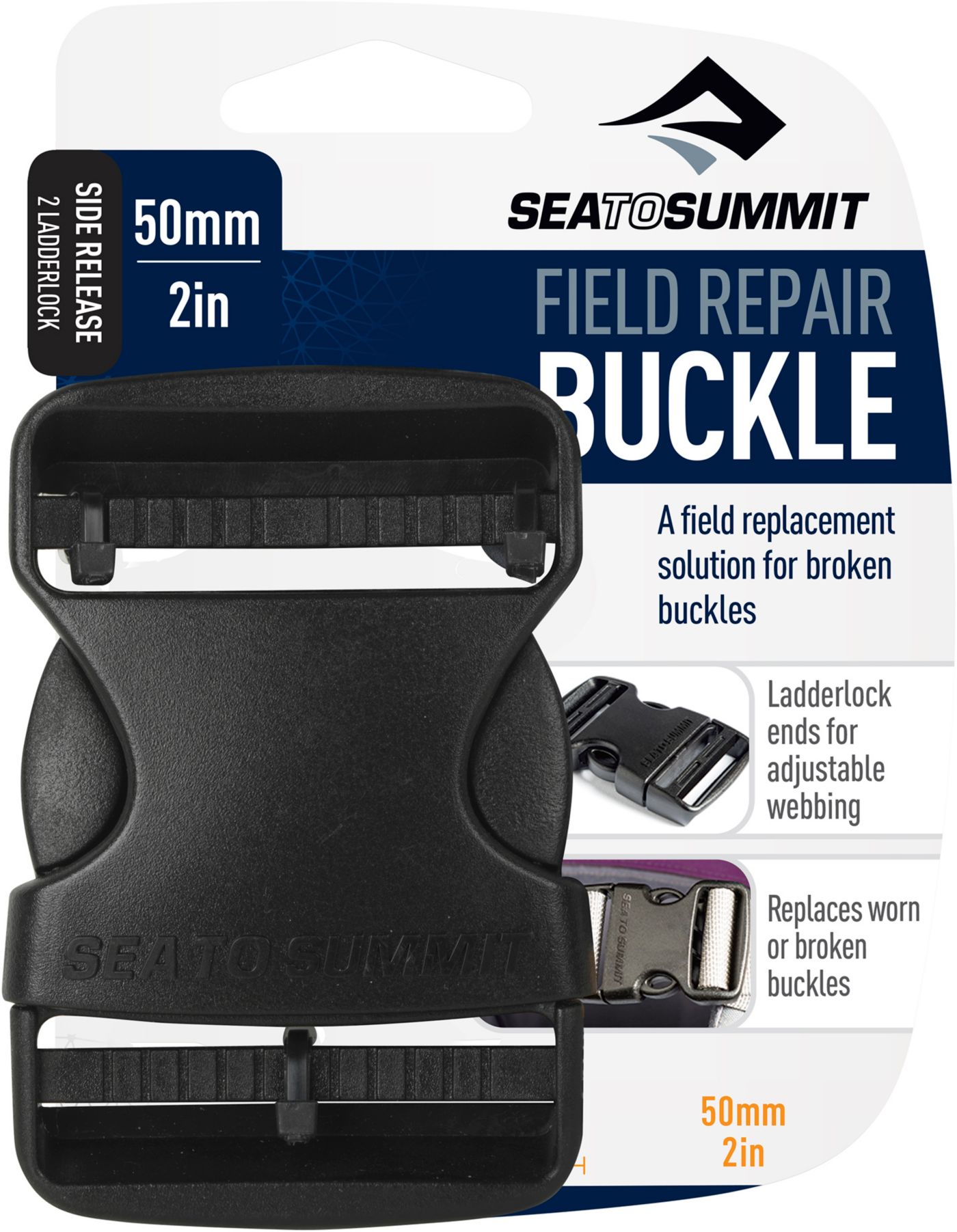 Sea to Summit Campo Riparazione Fibbia 20mm Lato Rilascio 2 perno (nero