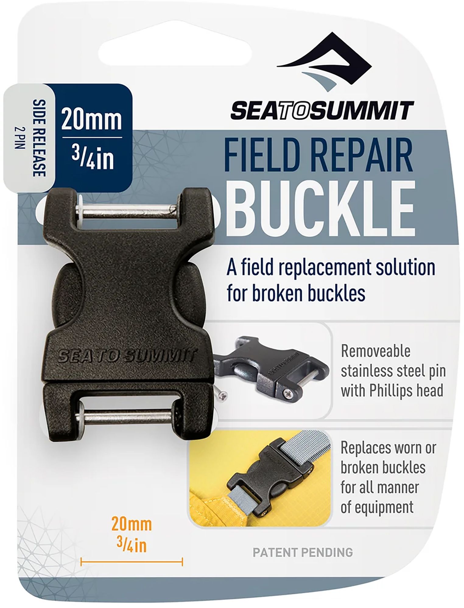 Sea to Summit 3/4 in. Side Release 2 Pin Replacement Buckle product image
