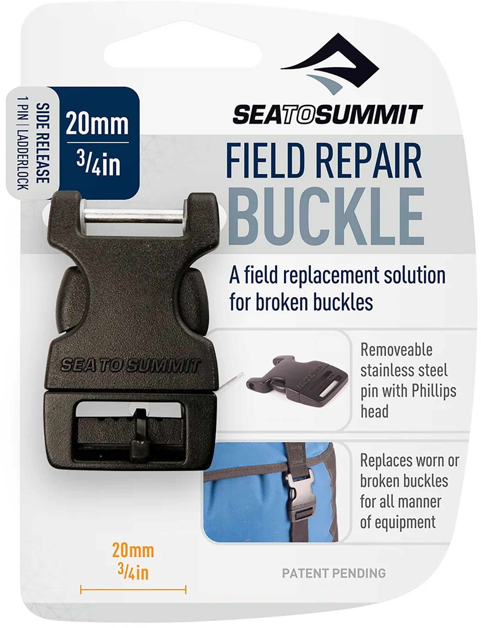 Sea to Summit 3/4 in. Side Release 1 Pin Replacement Buckle product image