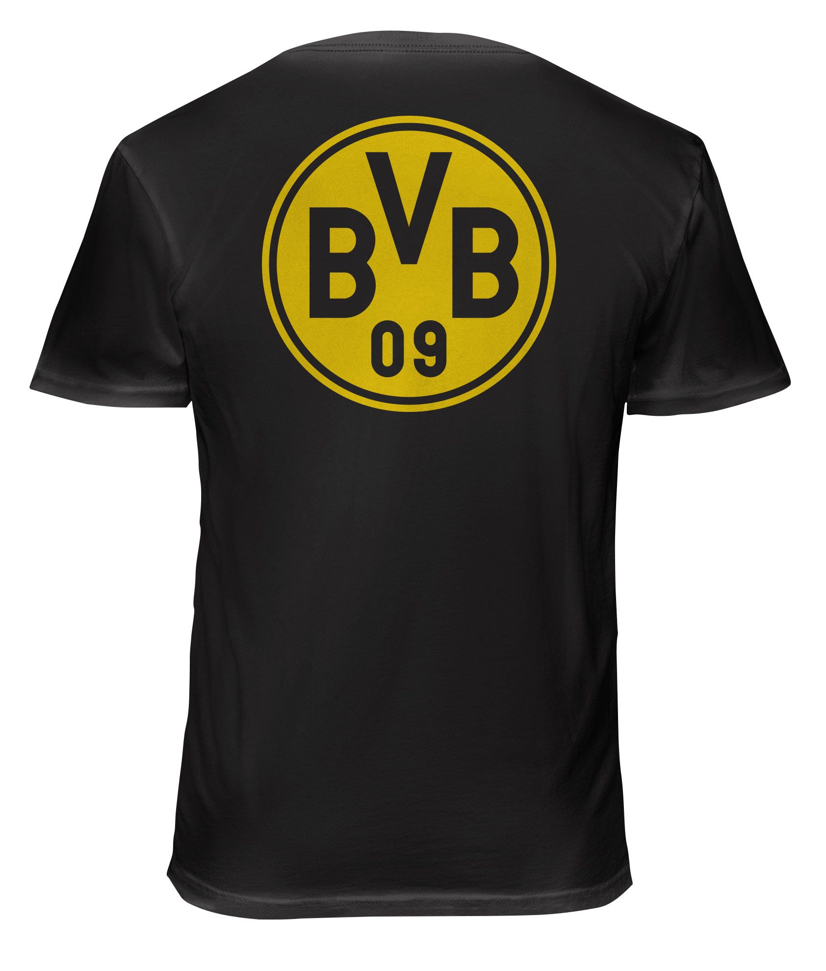 1863 FC Adult Borussia Dortmund Black Logo 2 Hit T-Shirt product image