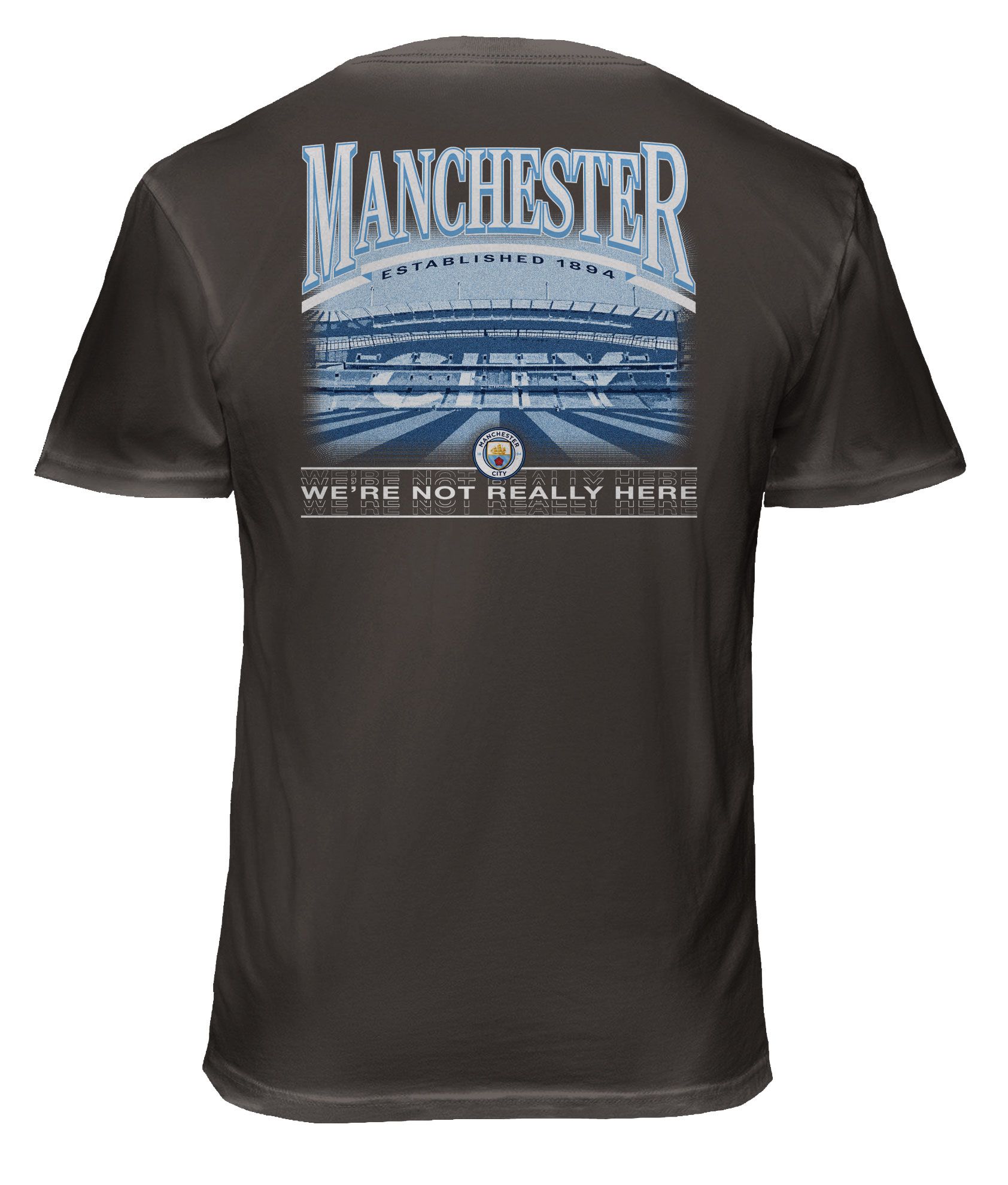1863 FC Adult Manchester City Black Stadium 2 Hit T-Shirt product image