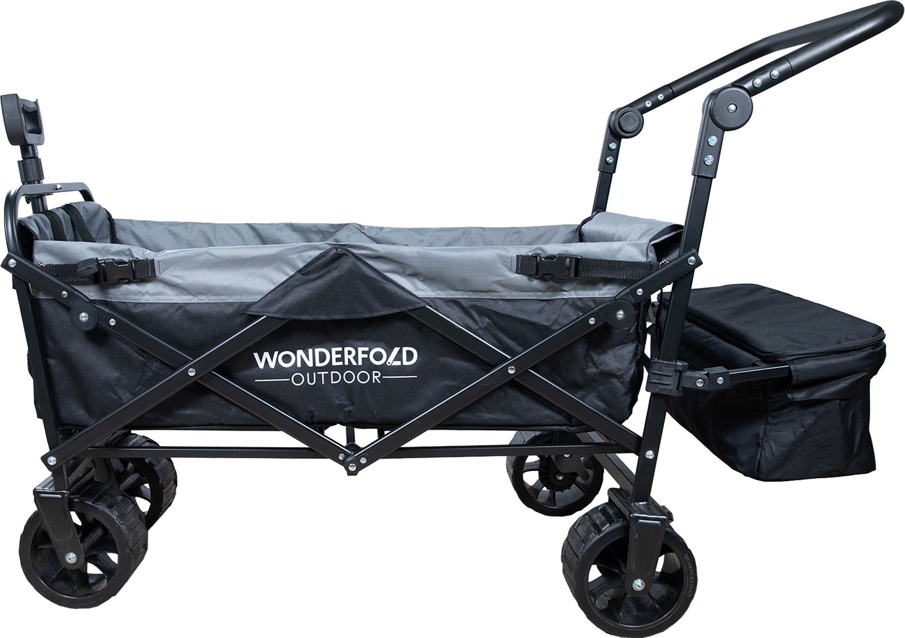 WonderFold S3 Push and Pull Outdoor Folding Wagon with Canopy product image