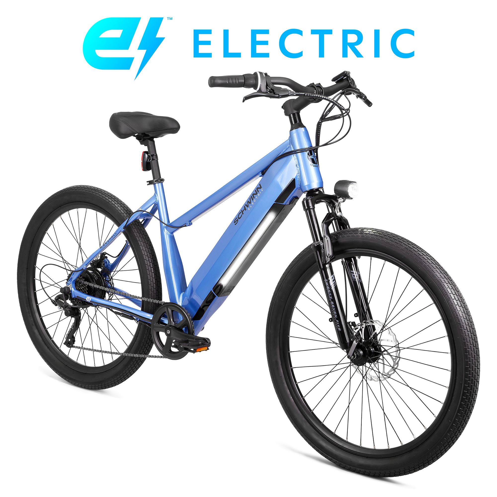 Schwinn Adult Marshall 27.5” Step-Thru Electric Hybrid Bike product image