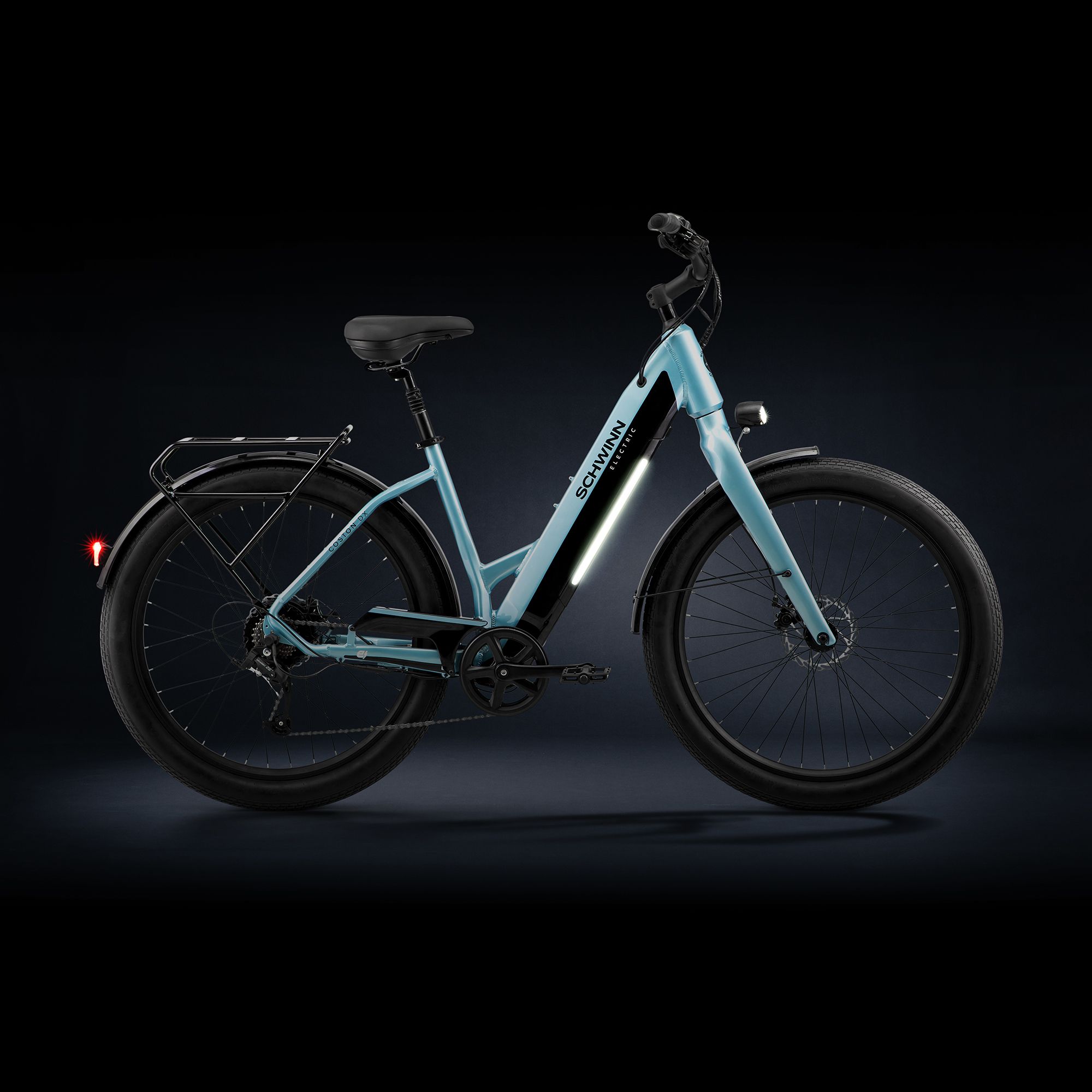 Schwinn Adult Coston 27.5” DX Step-Thru Electric Hybrid Bike product image