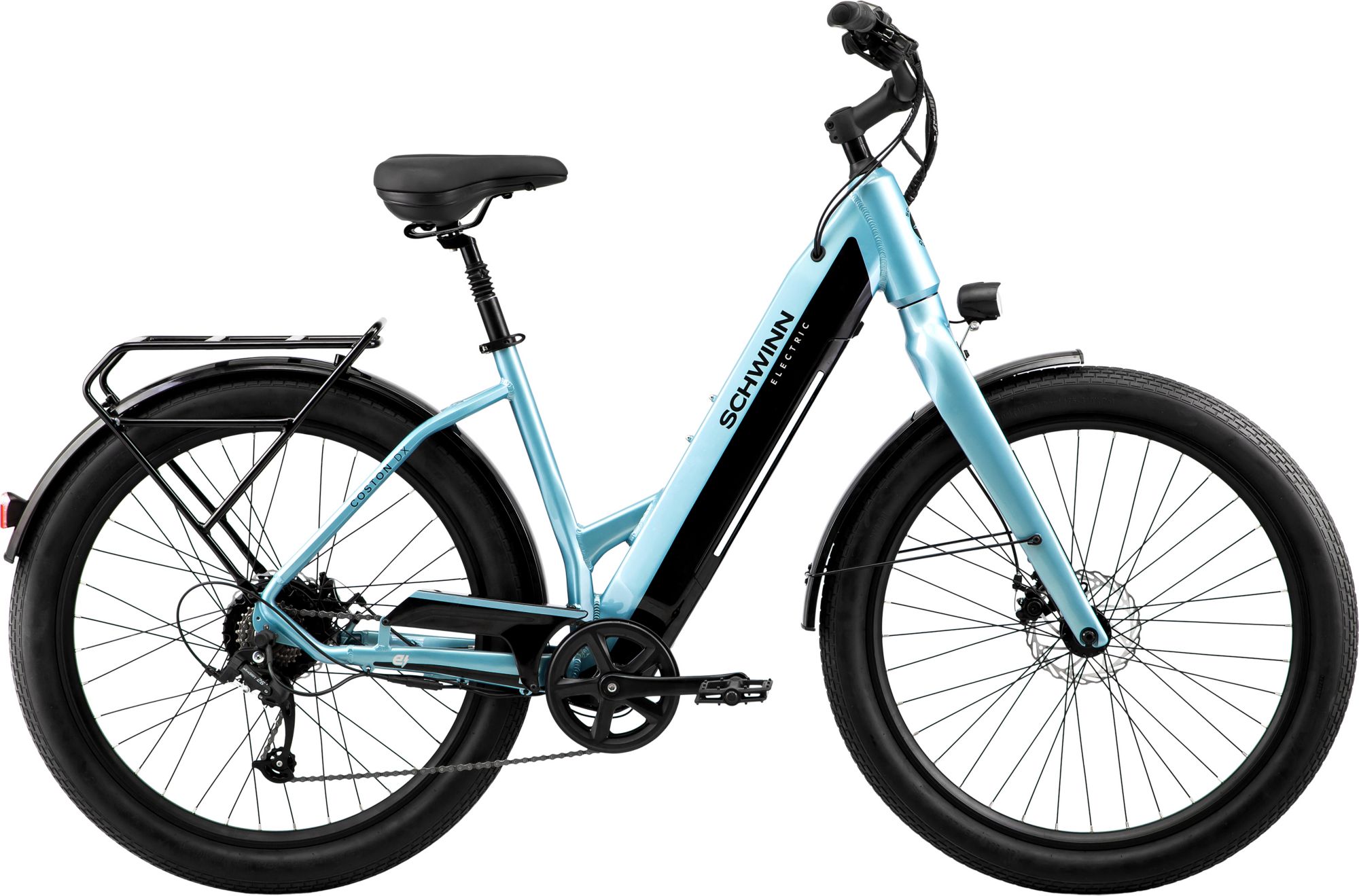 Schwinn Adult Coston 27.5” DX Step-Thru Electric Hybrid Bike product image