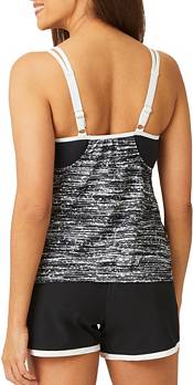 Free Country Women's Sparkling Space Dye V-Neck Blouson Tankini Top product image