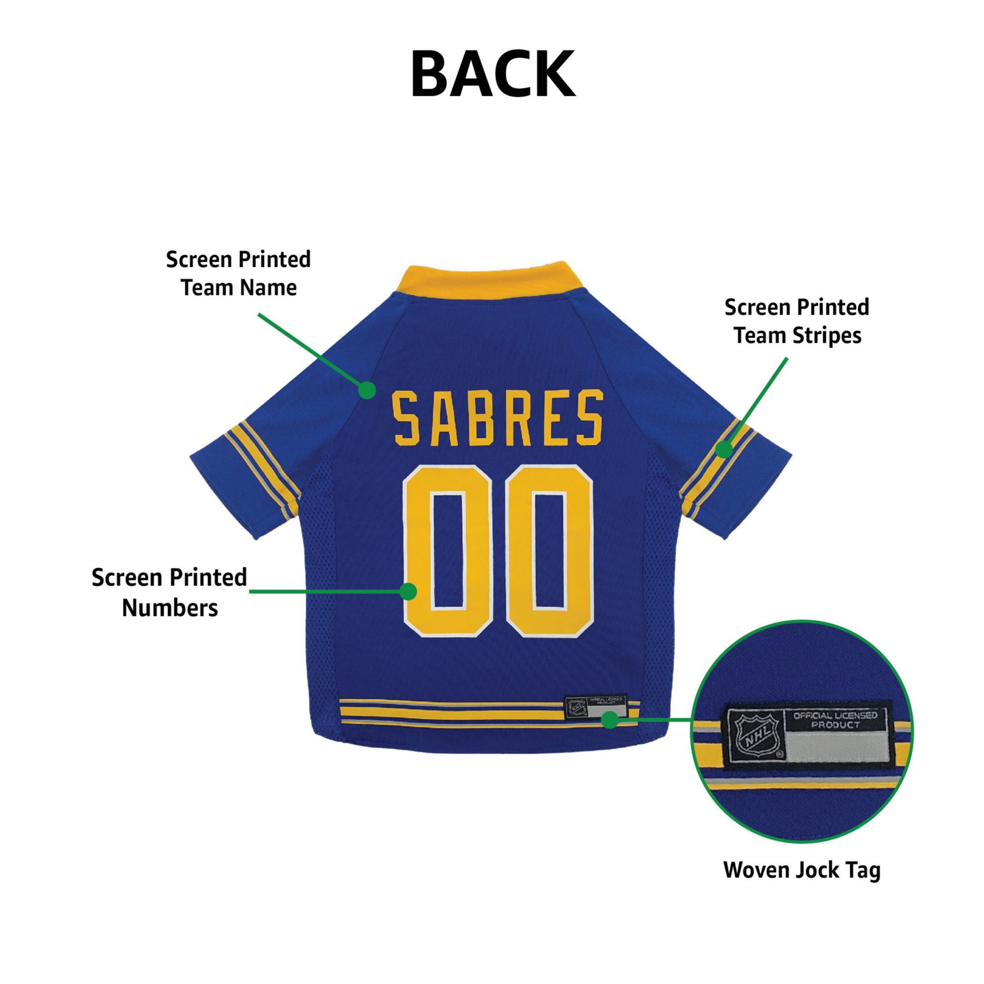 Pets First NHL Buffalo Sabres Pet Jersey product image