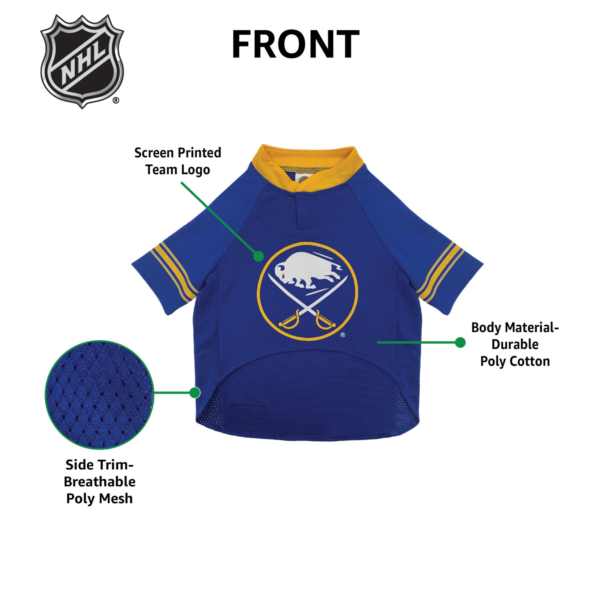 Pets First NHL Buffalo Sabres Pet Jersey product image