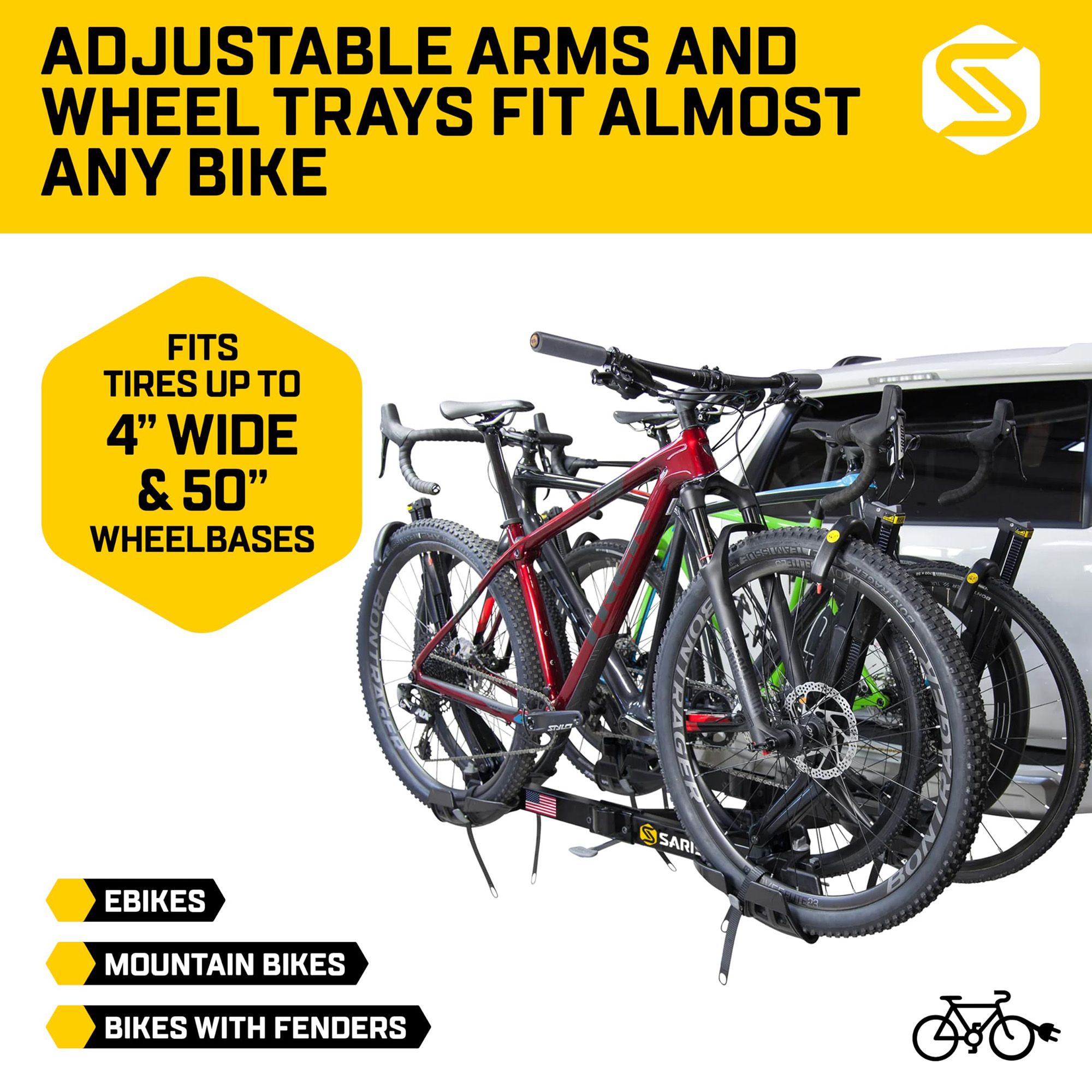 Saris SuperClamp G3 Platform Hitch 4-Bike Rack product image