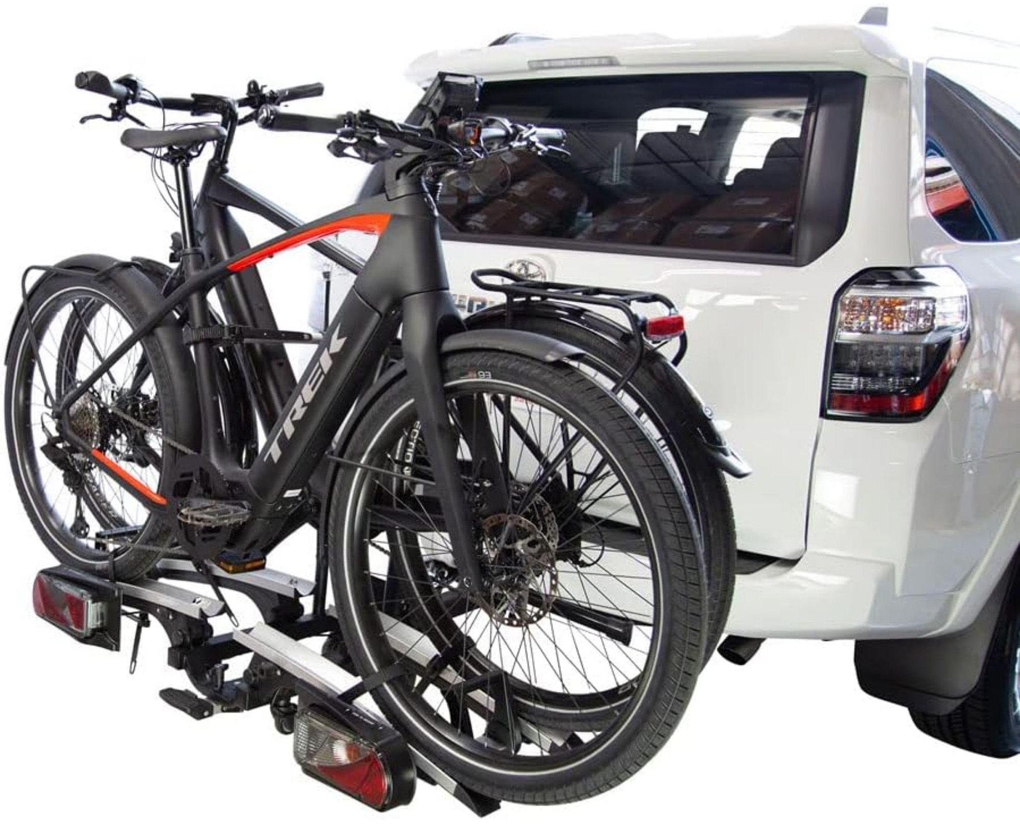 Saris Door County 2-Bike Motorized Hitch Rack with Electric Lift and Rear Lights