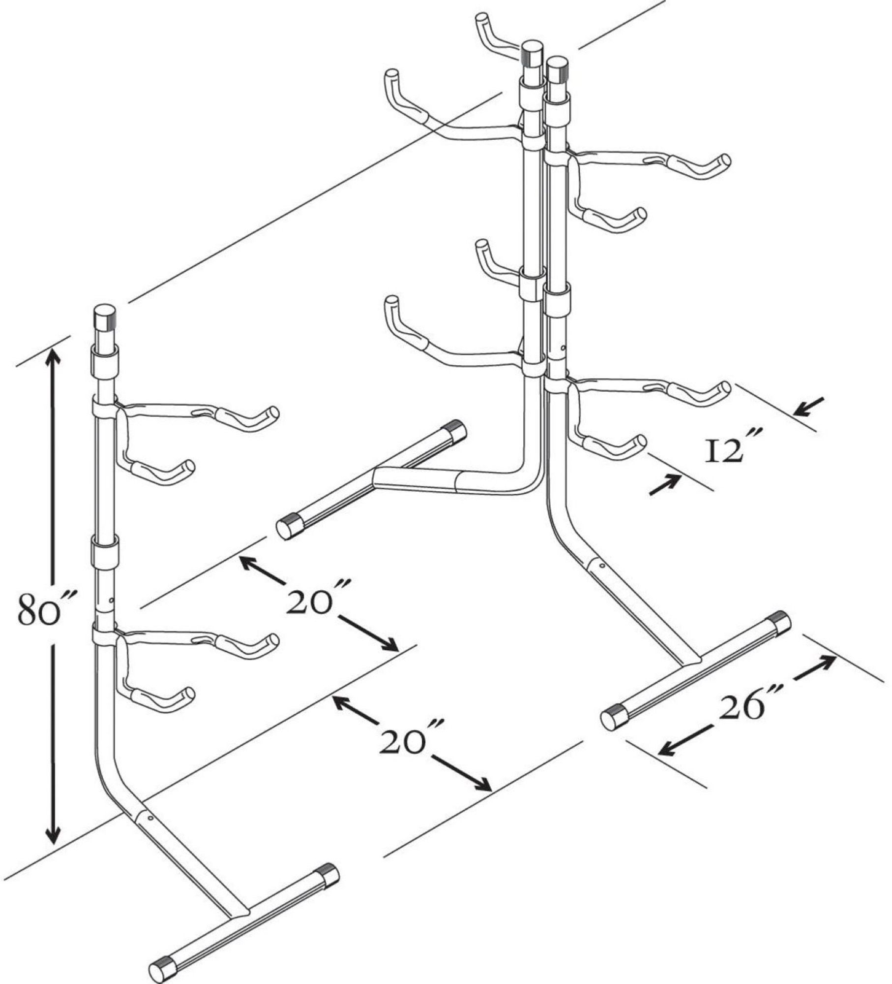 Saris Indoor Bike Bunk 2-Bike Stand product image