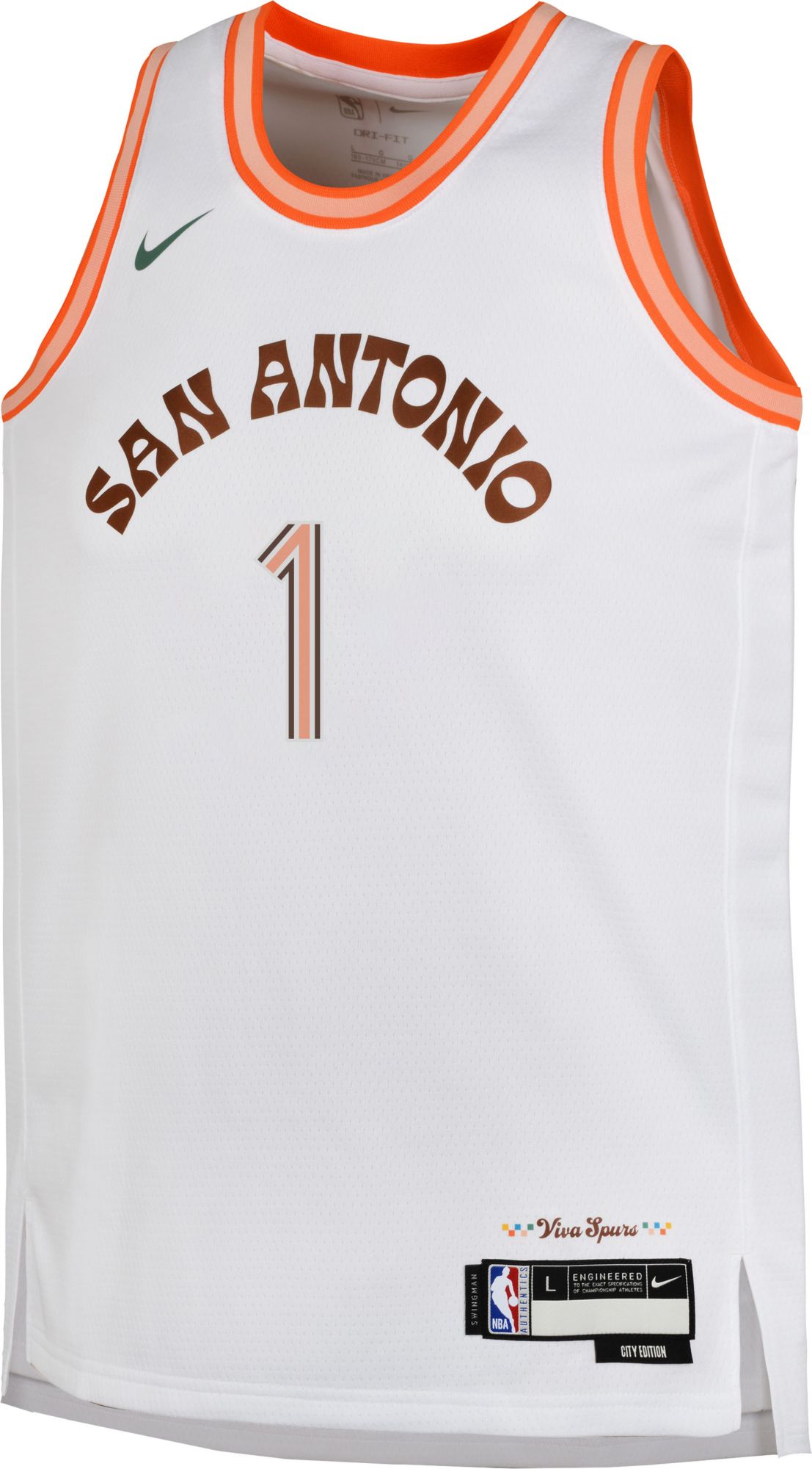 City Edition Spurs Earned Edition Jersey Nike Men's 2023-24 City