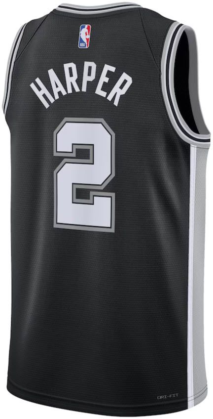 Nike Adult San Antonio Spurs Dylan Harper #2 Swingman Icon Jersey product image
