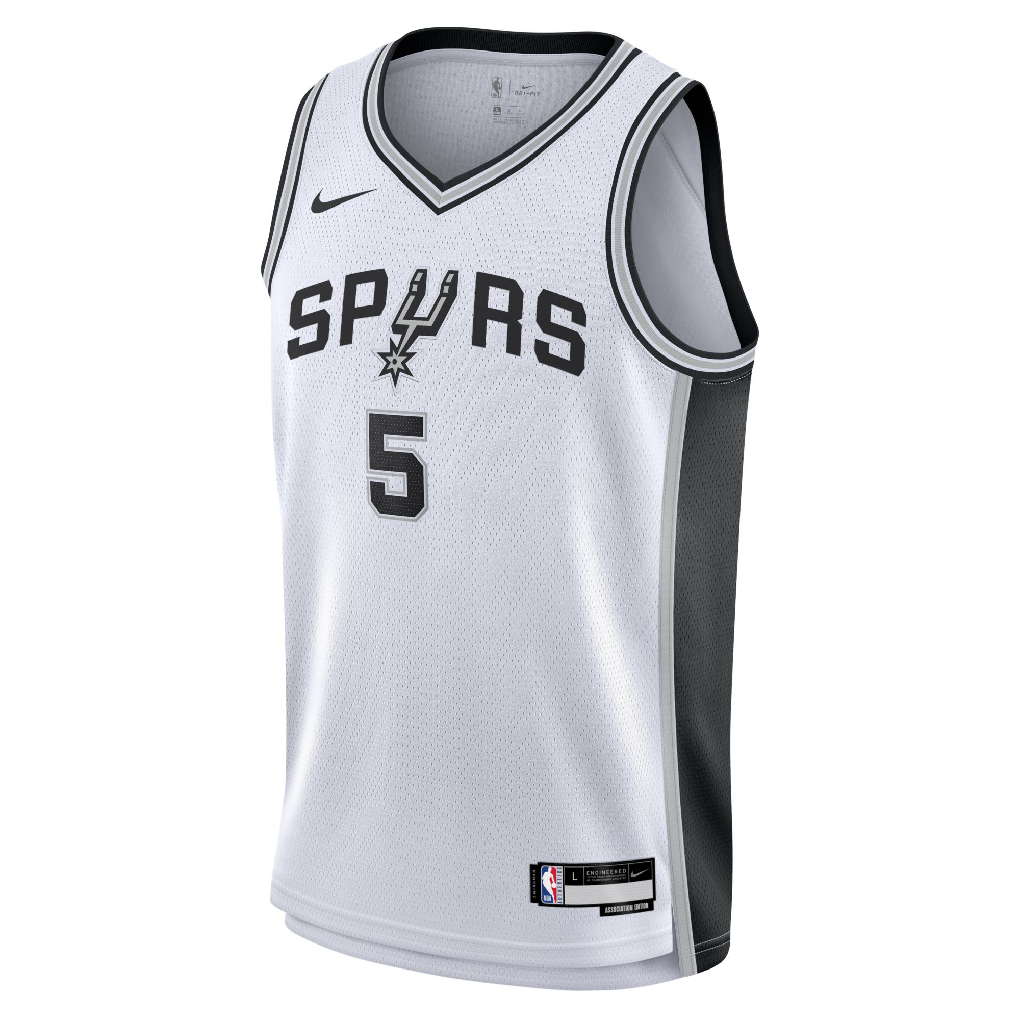 Nike Youth San Antonio Spurs Stephon Castle #5 Swingman Association Jersey product image