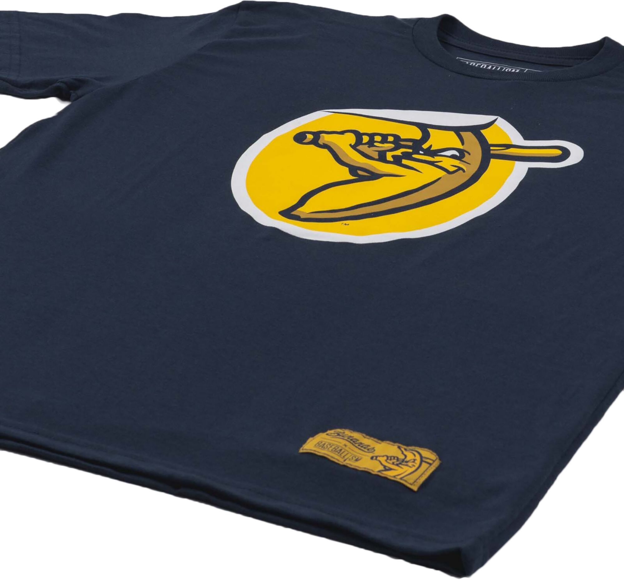 Baseballism Men's Savannah Bananas Navy Sticker T-Shirt product image