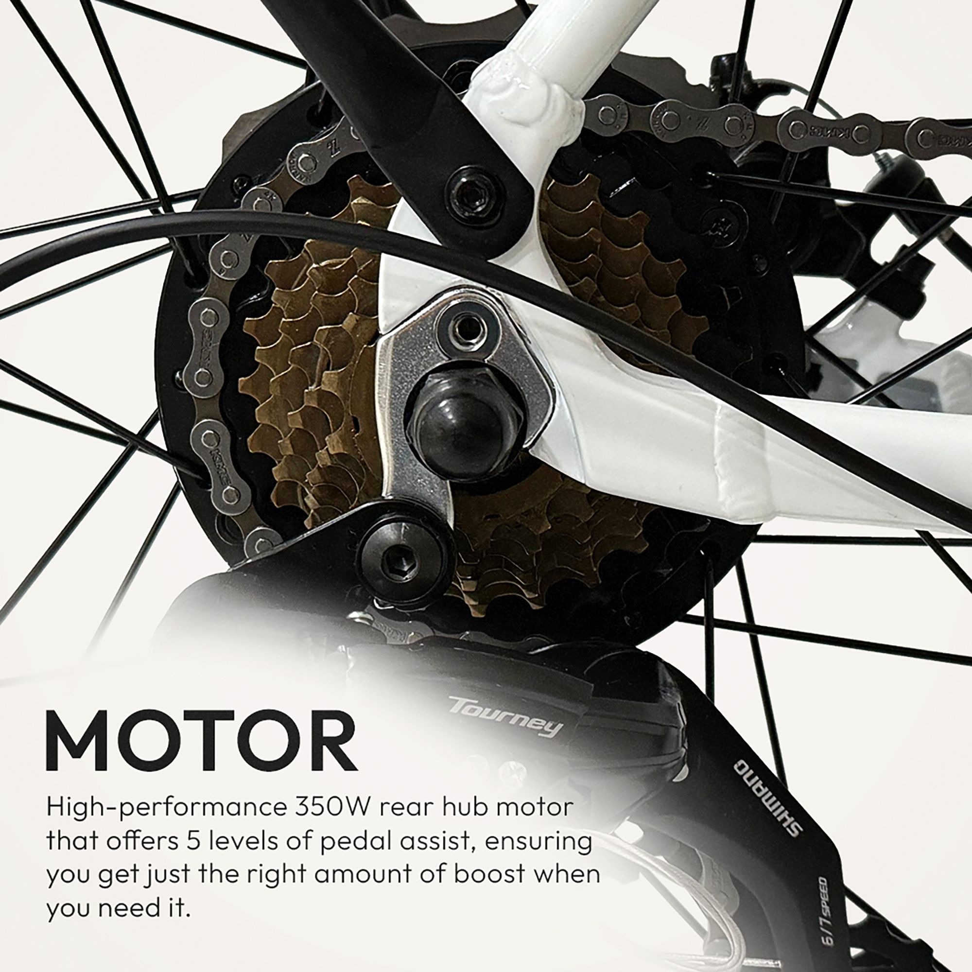 Soar Adult 27.5” City Step-Through Electric Hybrid Bike product image