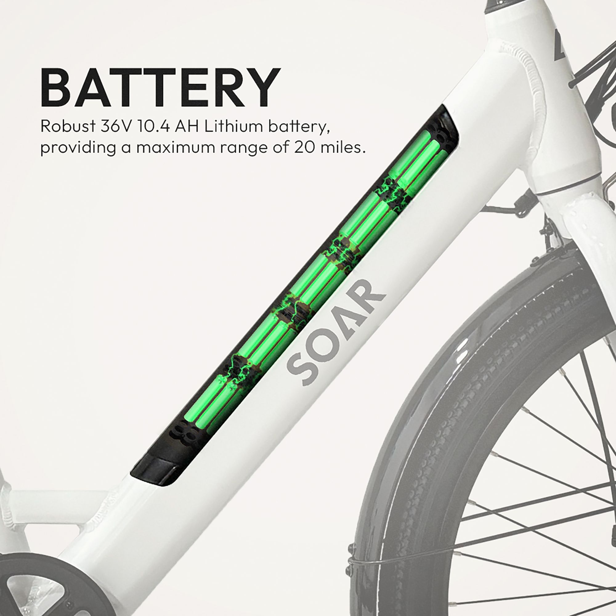 Soar Adult 27.5” City Step-Through Electric Hybrid Bike product image