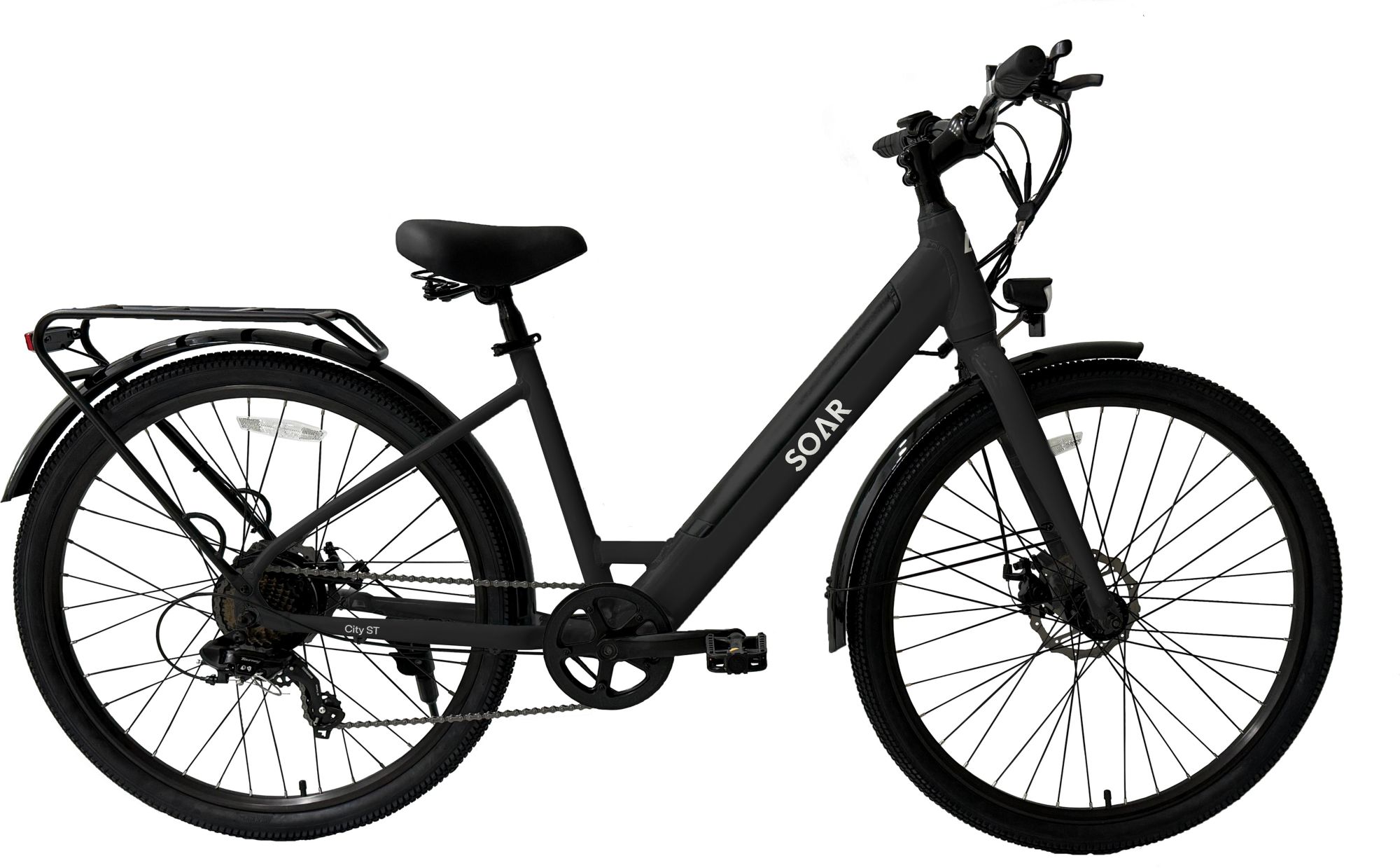 Soar Adult 27.5” City Step-Through Electric Hybrid Bike product image