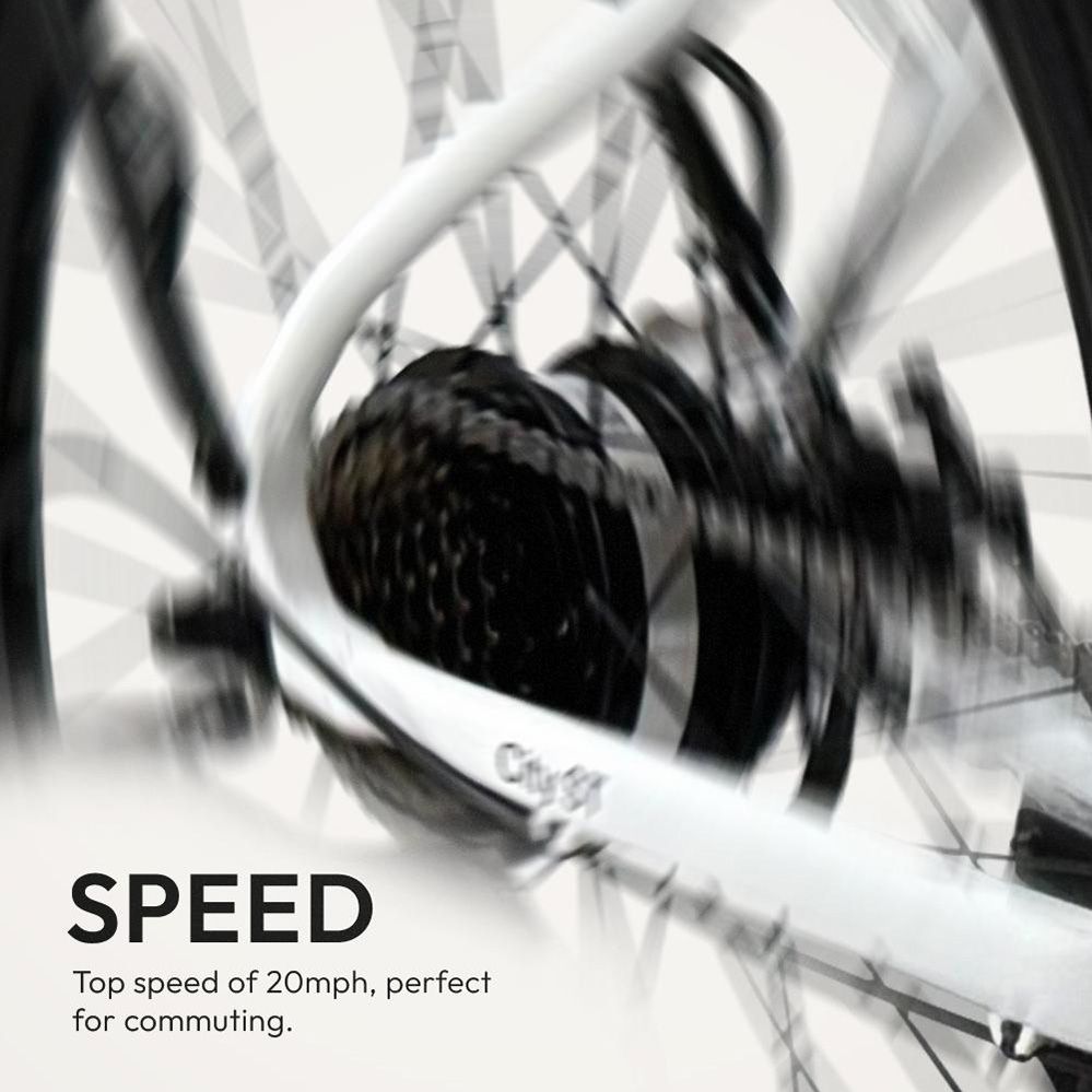 Soar Adult 27.5” City Step-Through Electric Hybrid Bike product image