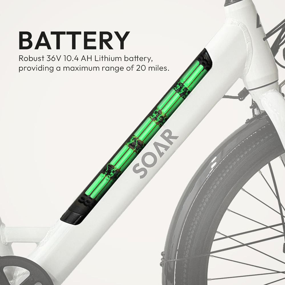 Soar Adult 27.5” City Step-Through Electric Hybrid Bike product image