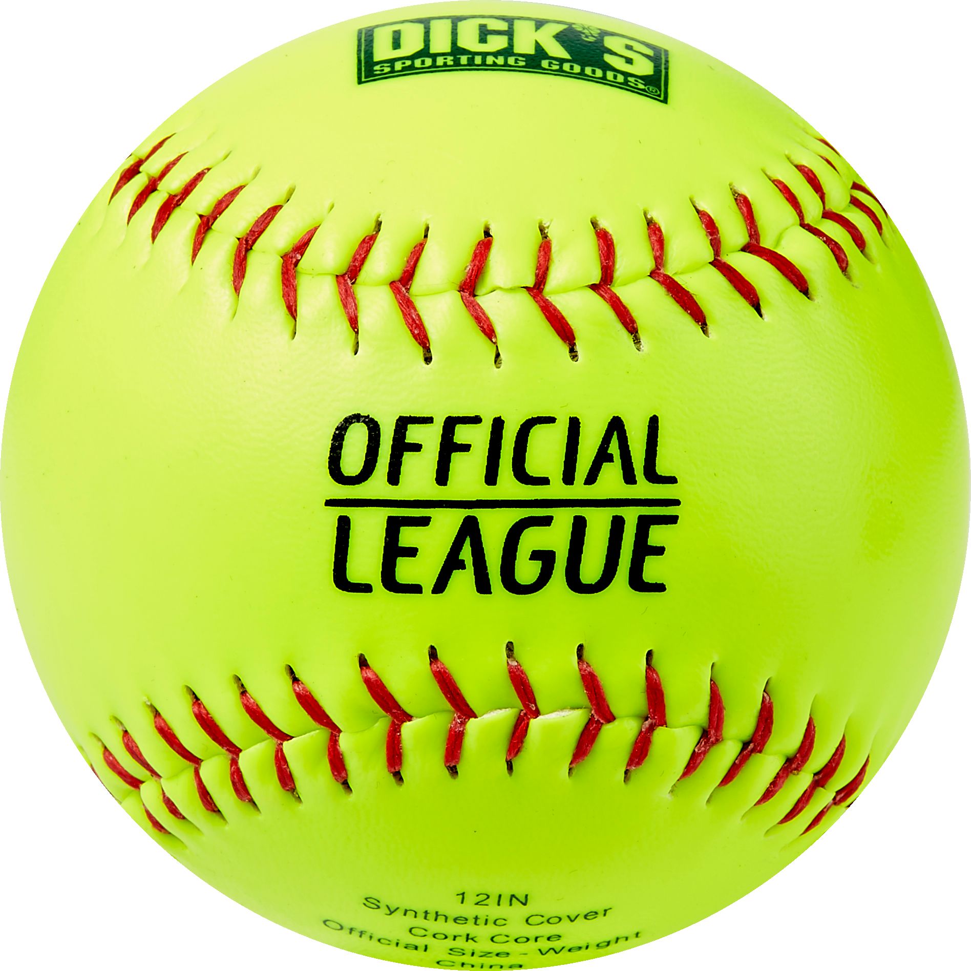 DICK'S Sporting Goods 12'' Slowpitch Practice Softballs – 6 Pack