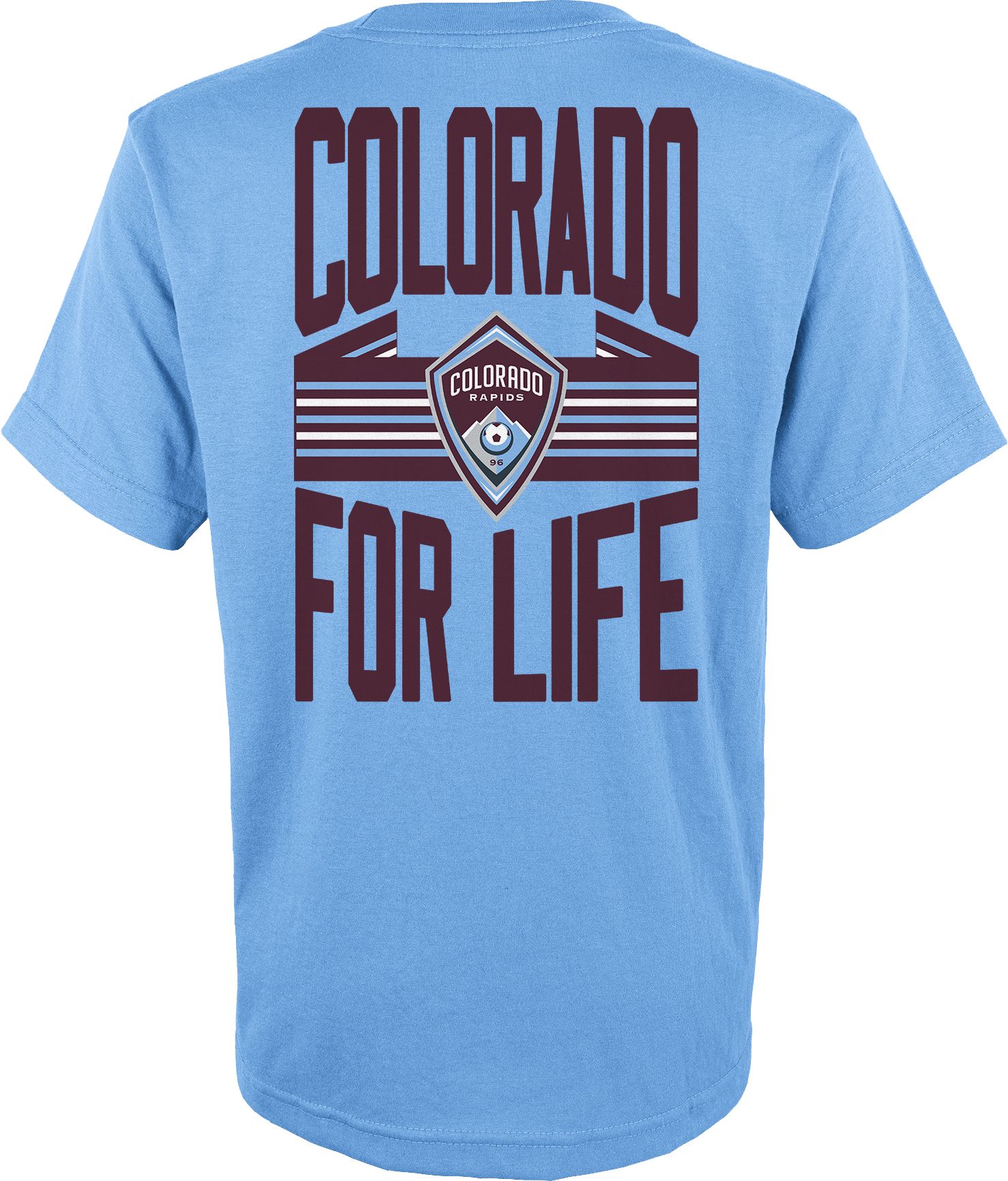 MLS Youth Colorado Rapids Slogan Blue T-Shirt product image