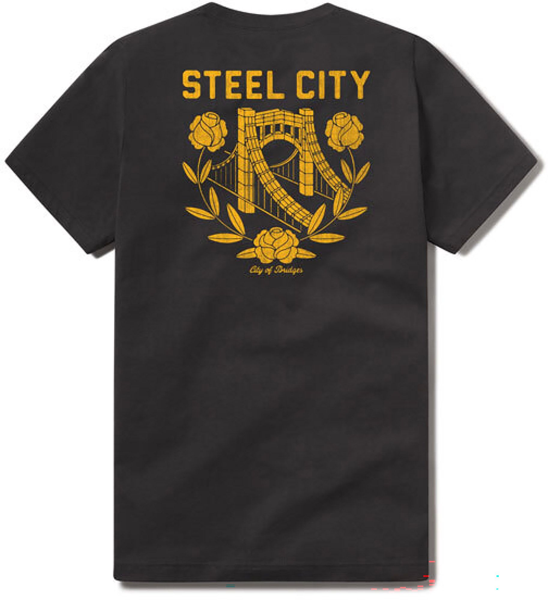 Steel City Men's Pittsburgh Black Bridge T-Shirt product image