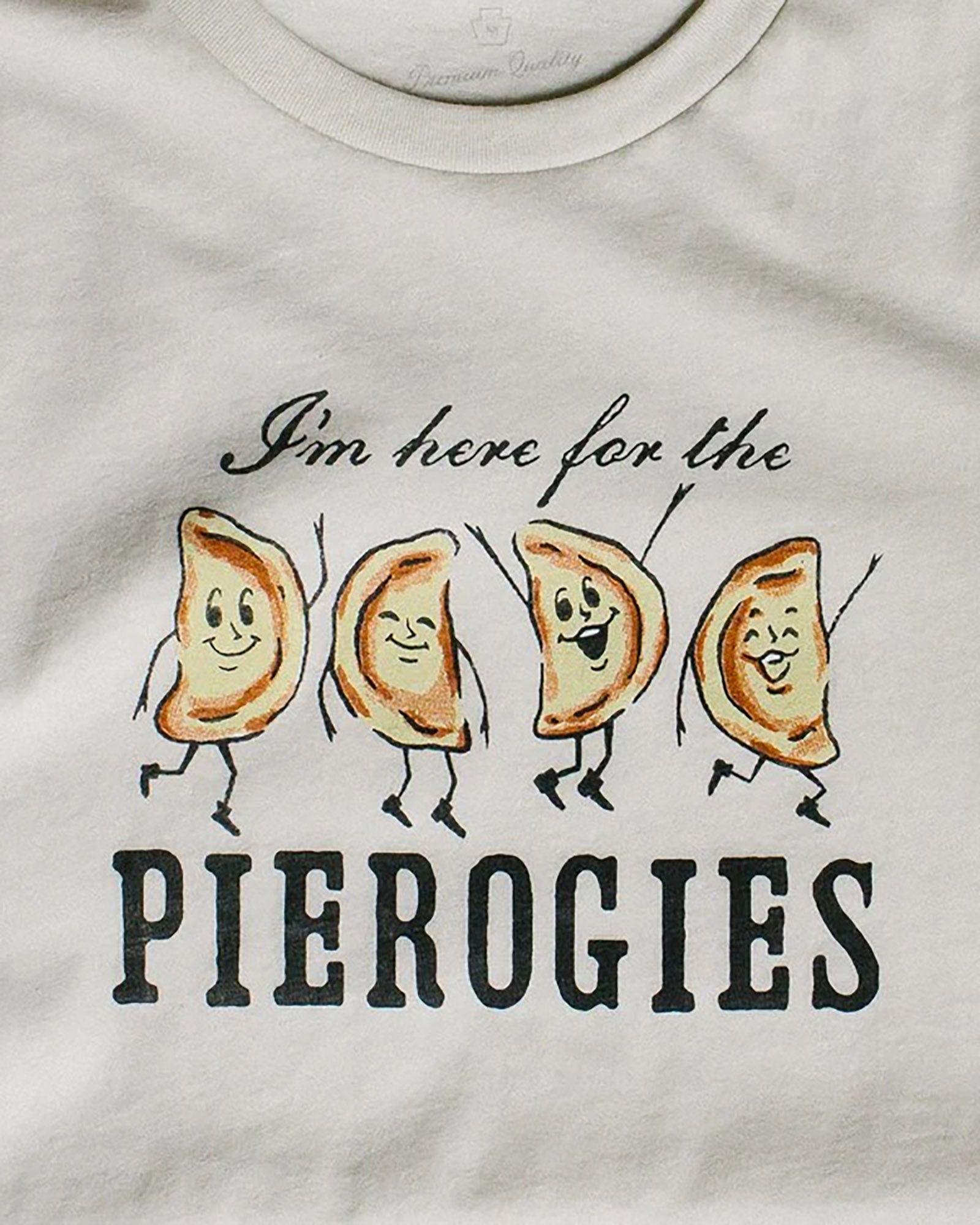 Steel City Men's Pittsburgh White Pierogie T-Shirt product image