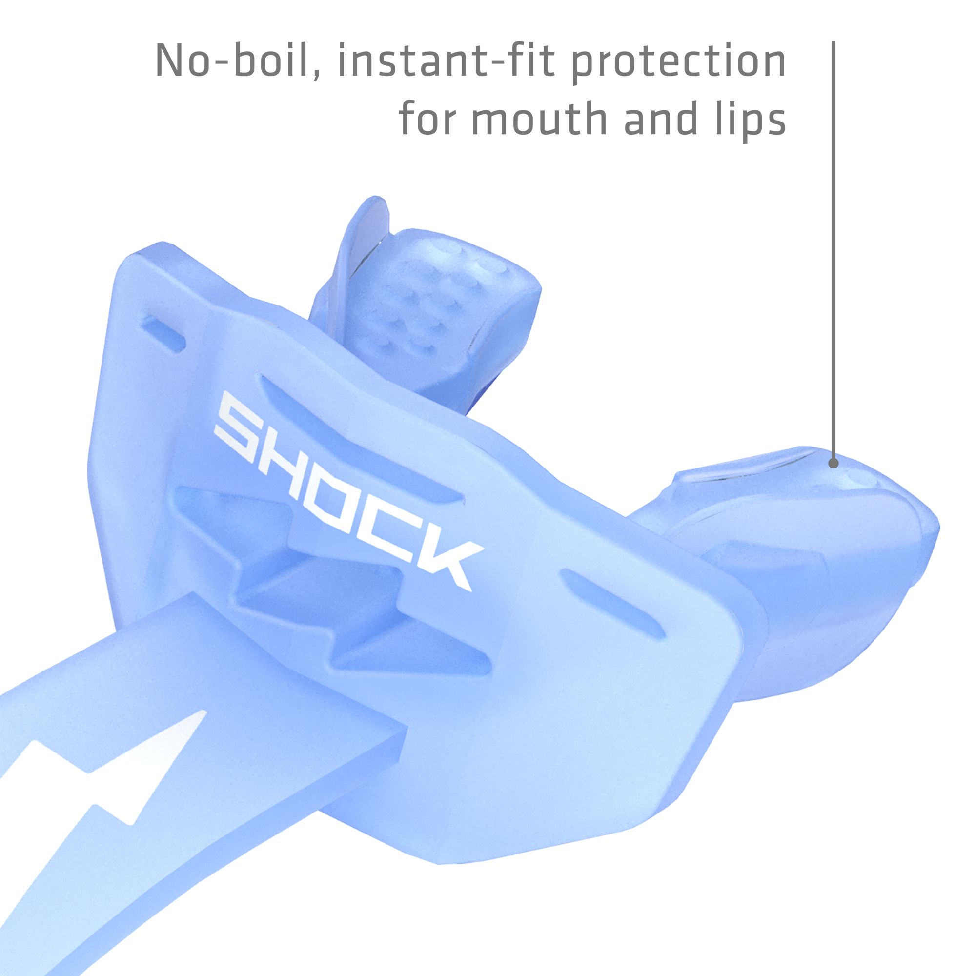 Shock Doctor Thunder Bolt Lip Guard - Translucent product image