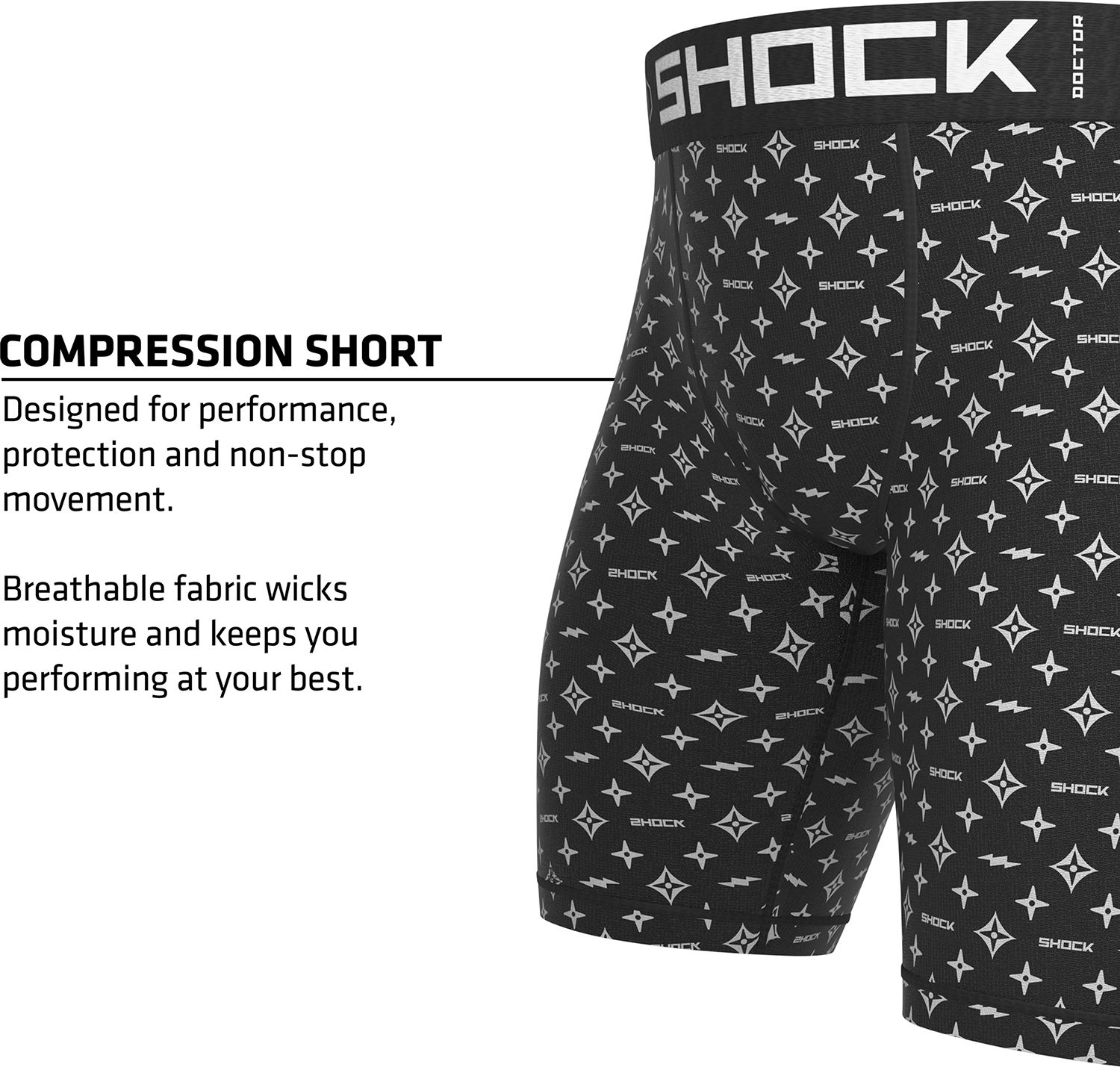 Shock Doctor Adult Core Compression Short w/ Bio-Flex 2.0 Cup product image