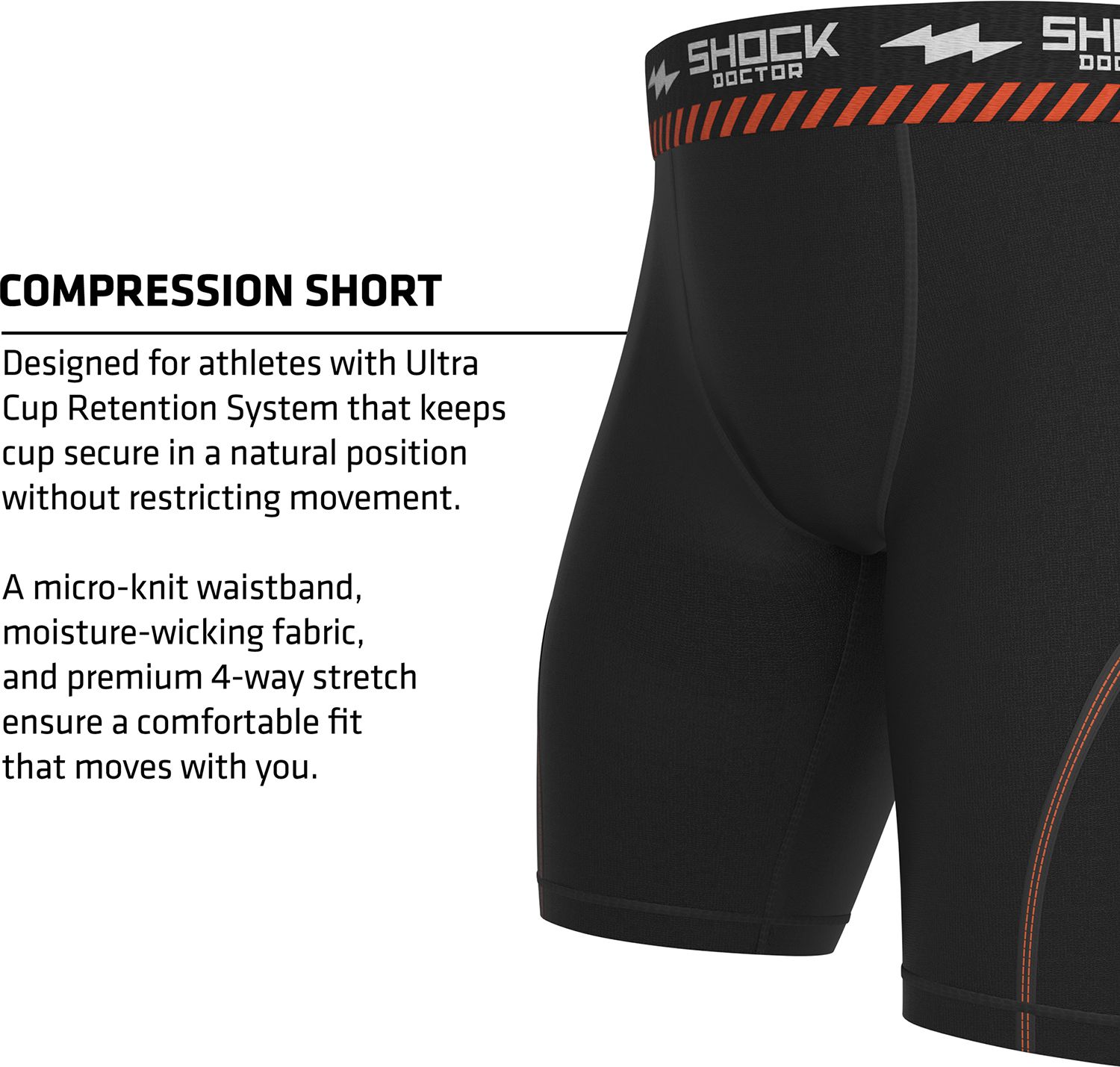Shock Doctor Youth Compression Short w/ Ultra 2.0 Cup product image