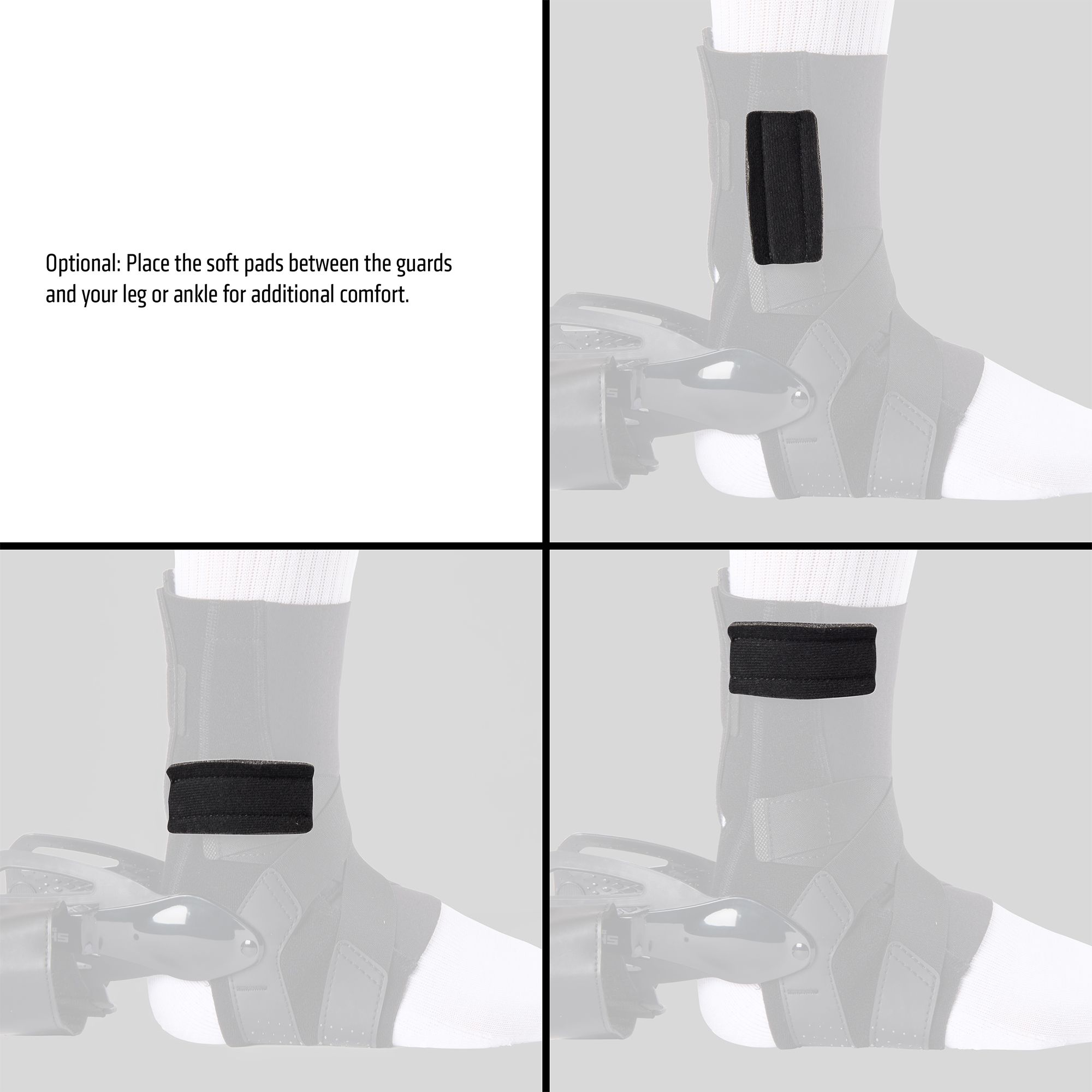 Shock Doctor L3ZR Ankle Brace with Molded Support Guards and Cross Straps product image