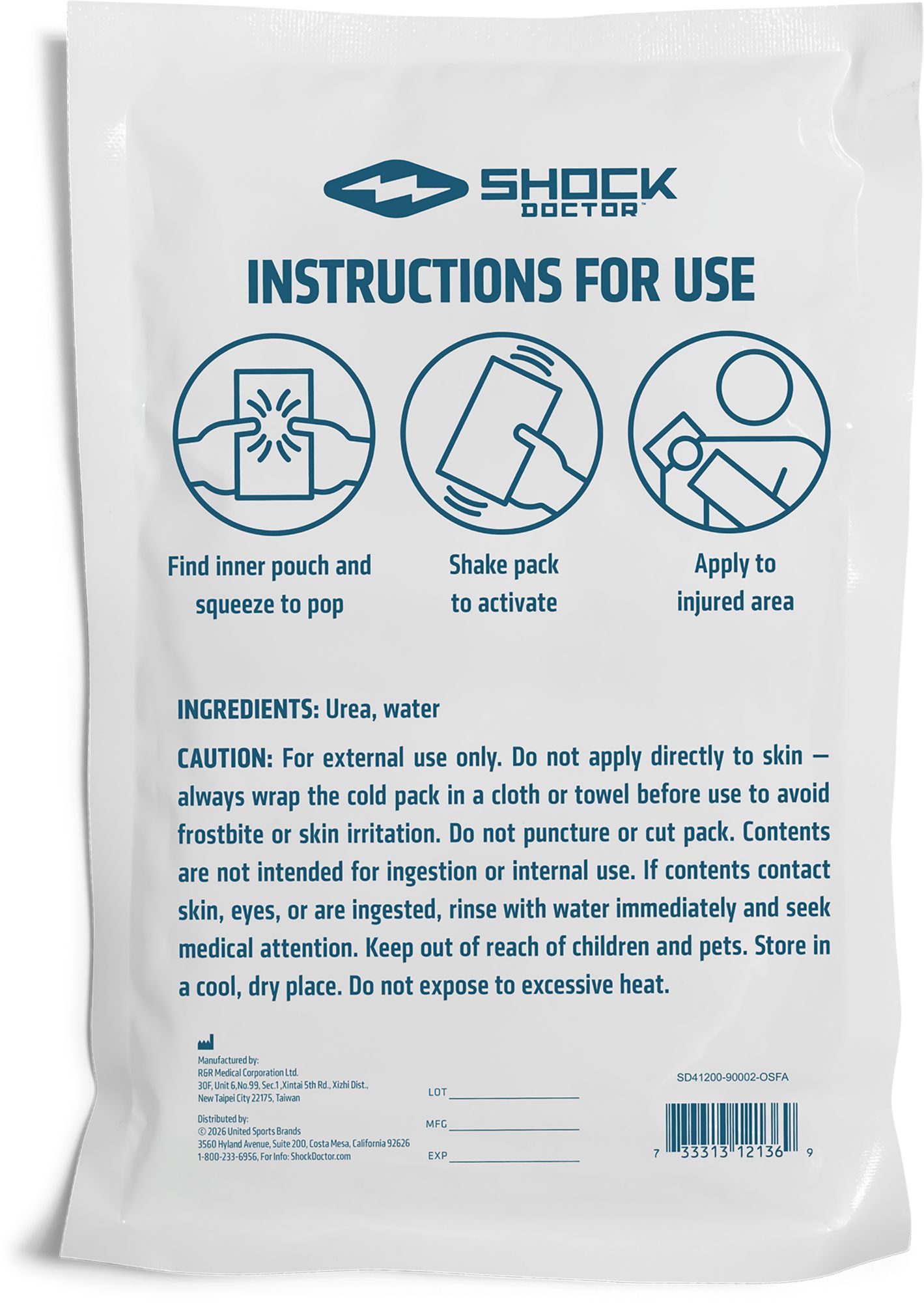 Shock Doctor 2-Pack Instant Cold Pack | Dick's Sporting Goods