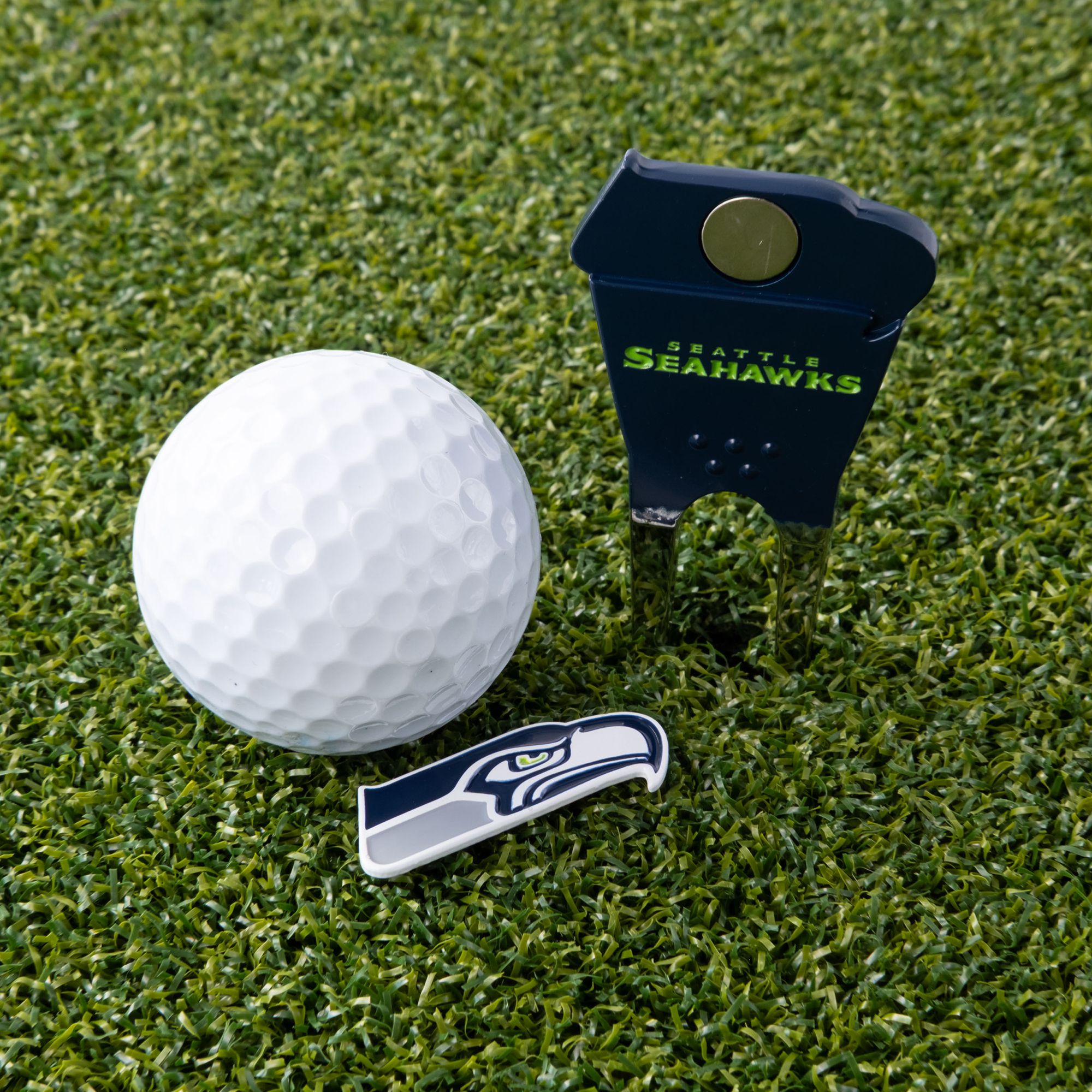 CMC Design Seattle Seahawks Divot Tool with Custom Shaped Removable Marker product image