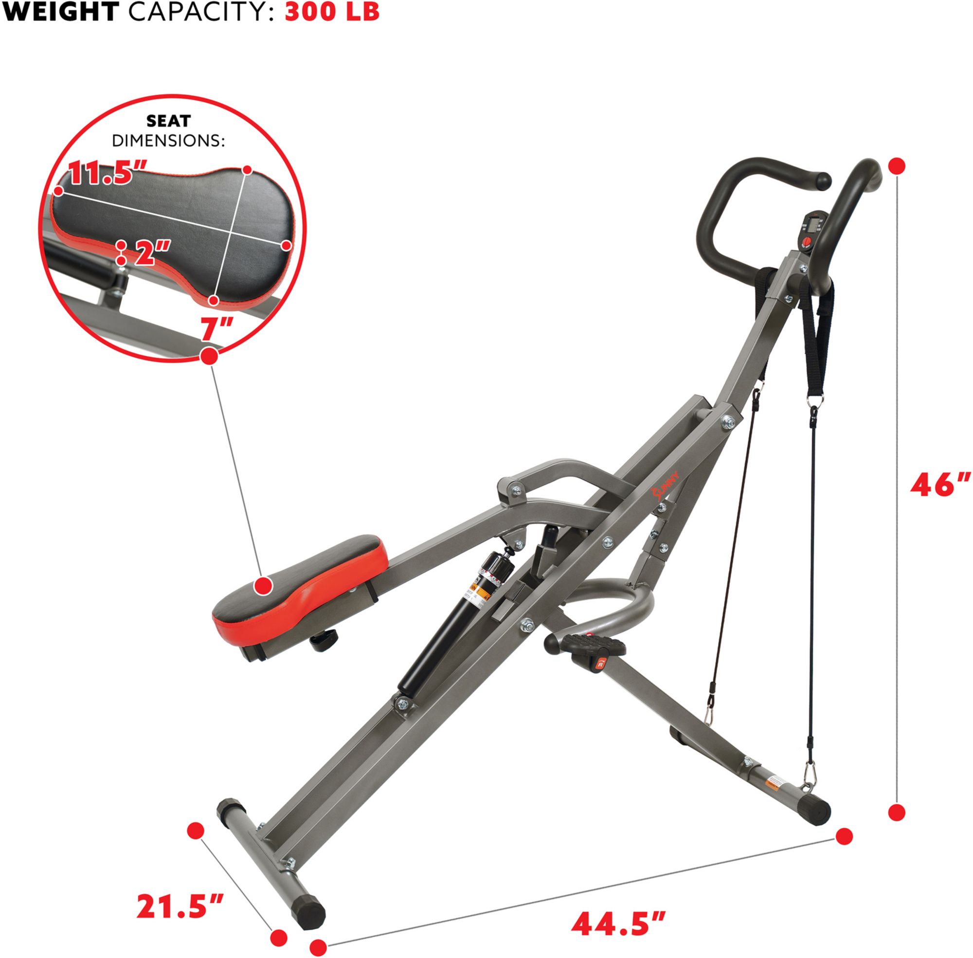 Sunny Health & Fitness Row-N-Ride PRO Trainer product image