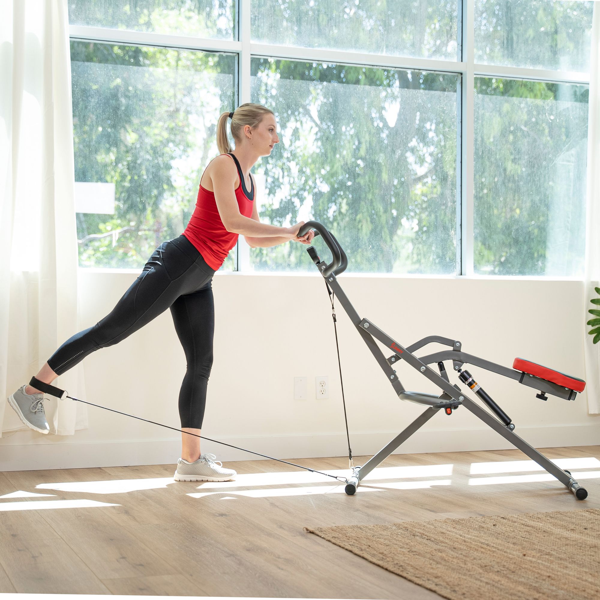 Sunny Health & Fitness Row-N-Ride PRO Trainer product image