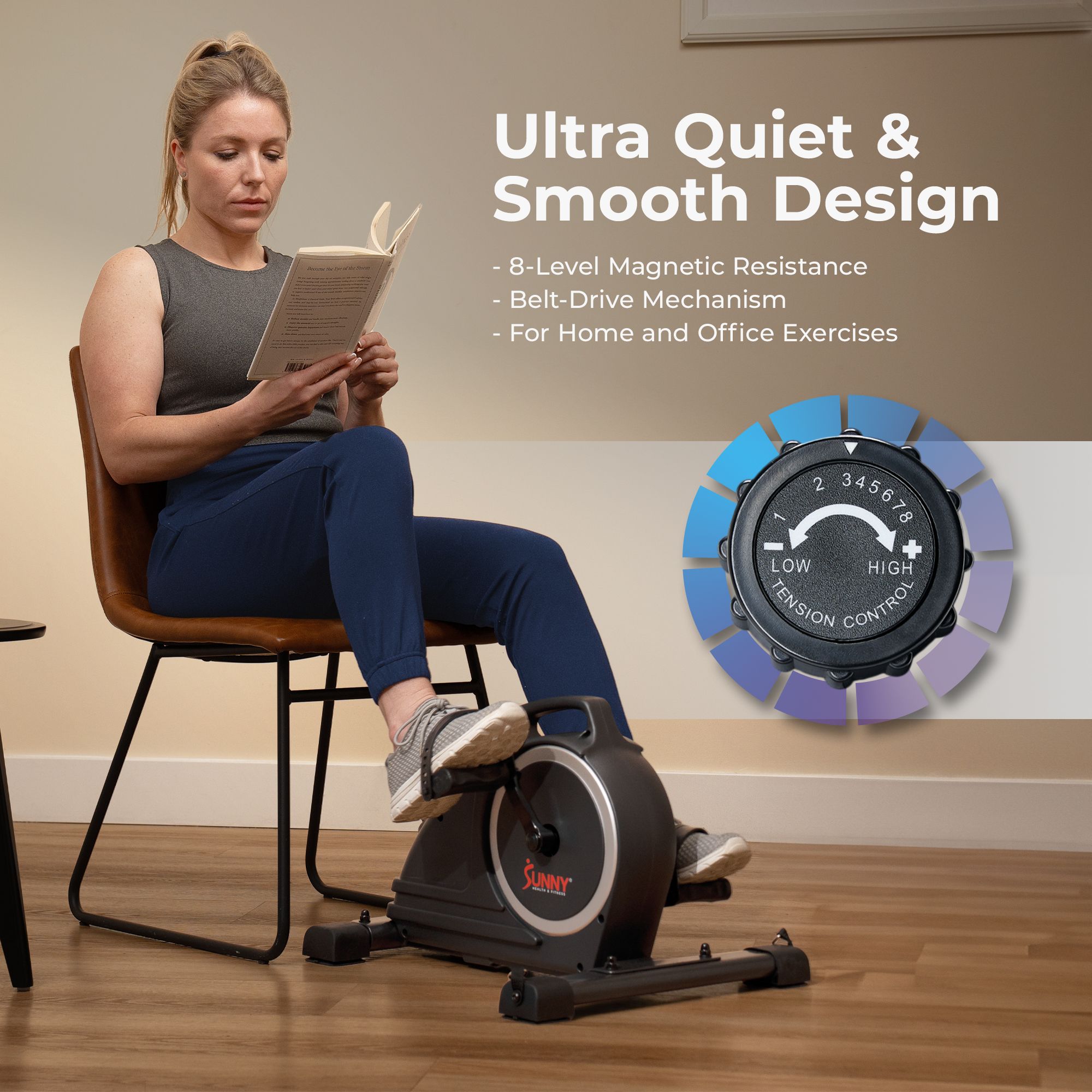Sunny Health & Fitness Smart Mini Pedal Cycle product image