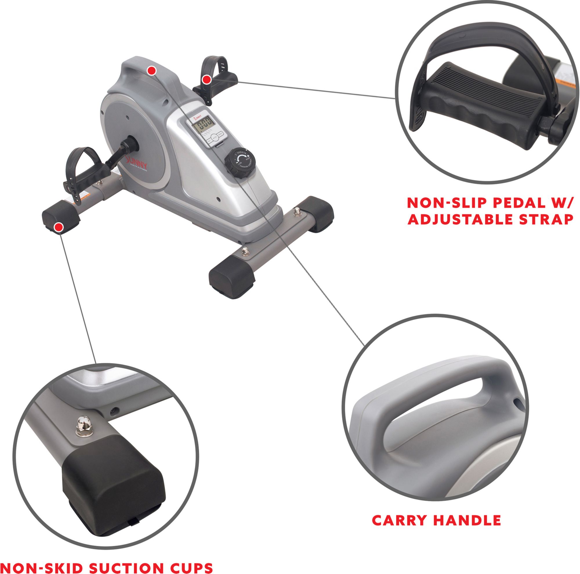 Sunny Health & Fitness Magnetic Mini Exercise Pedal Cycle product image
