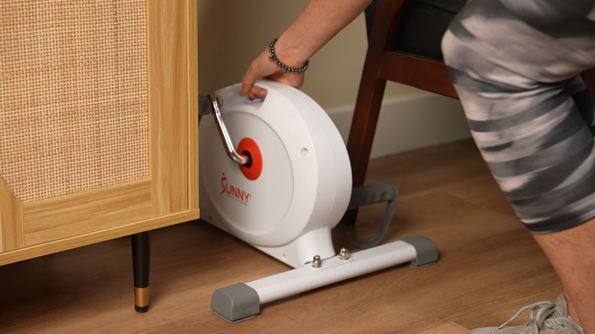 Sunny Health & Fitness 2-In-1 Smart Mini Exercise Bike product