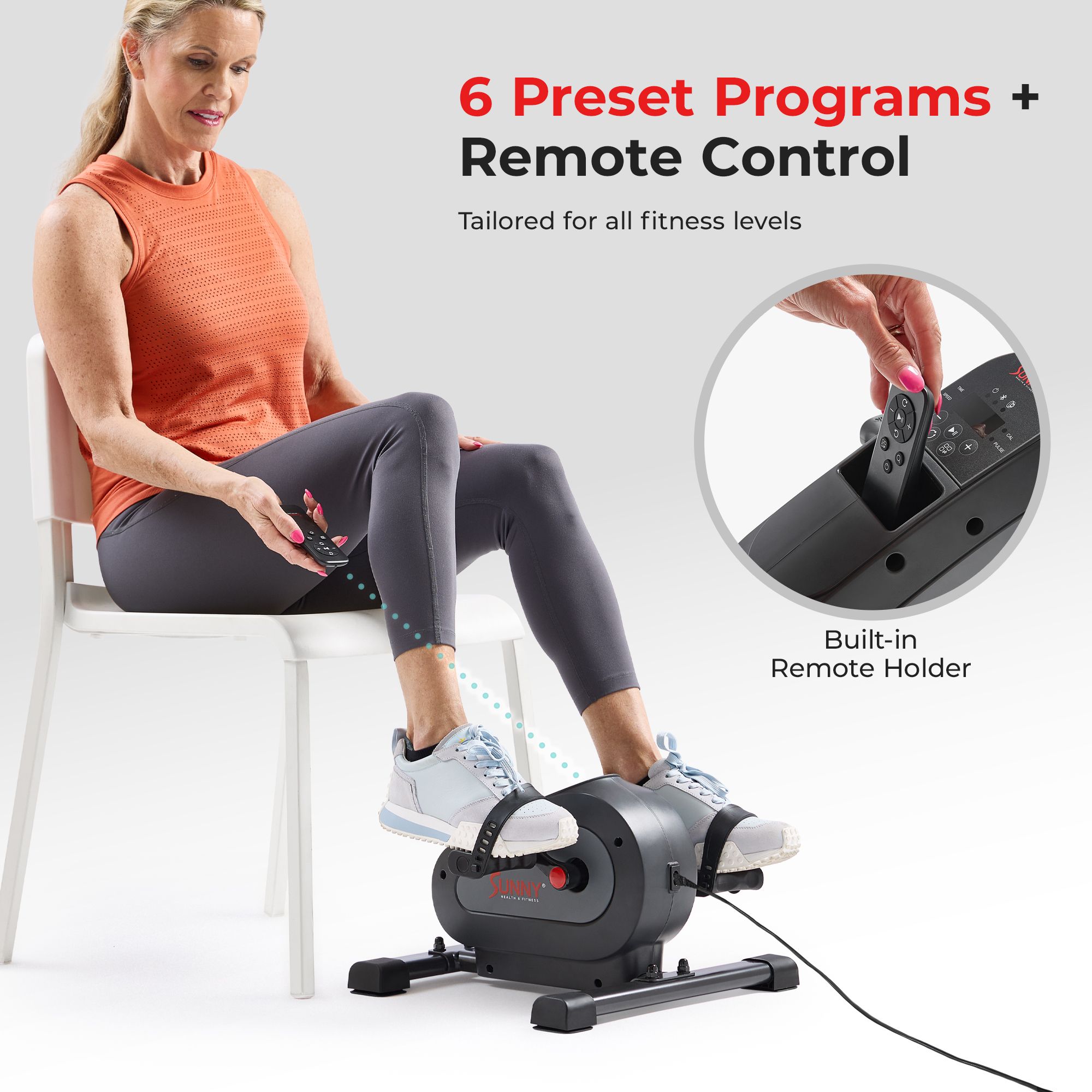 Sunny Health & Fitness Smart Mini Exercise Bike product image