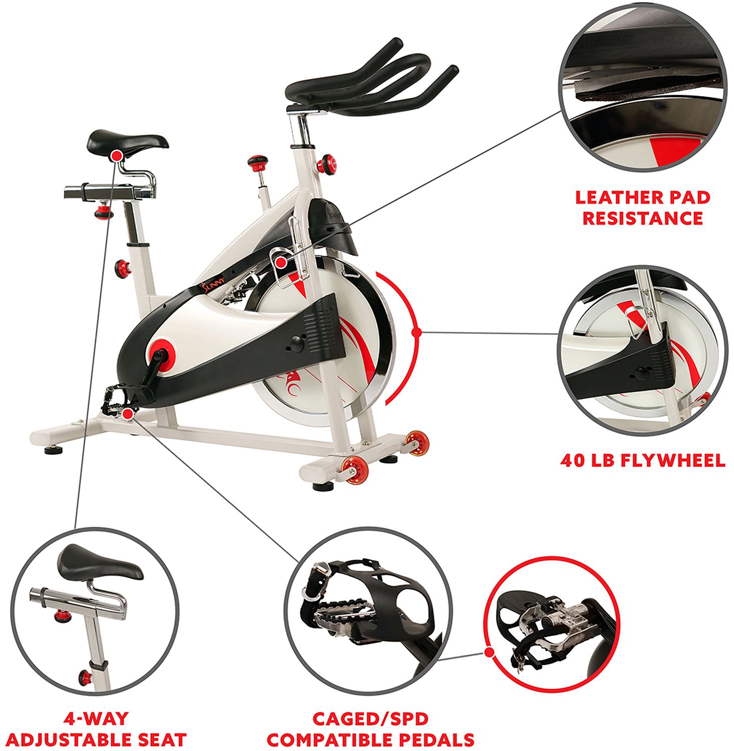 Sunny Health & Fitness Premium Indoor Cycling Bike product image
