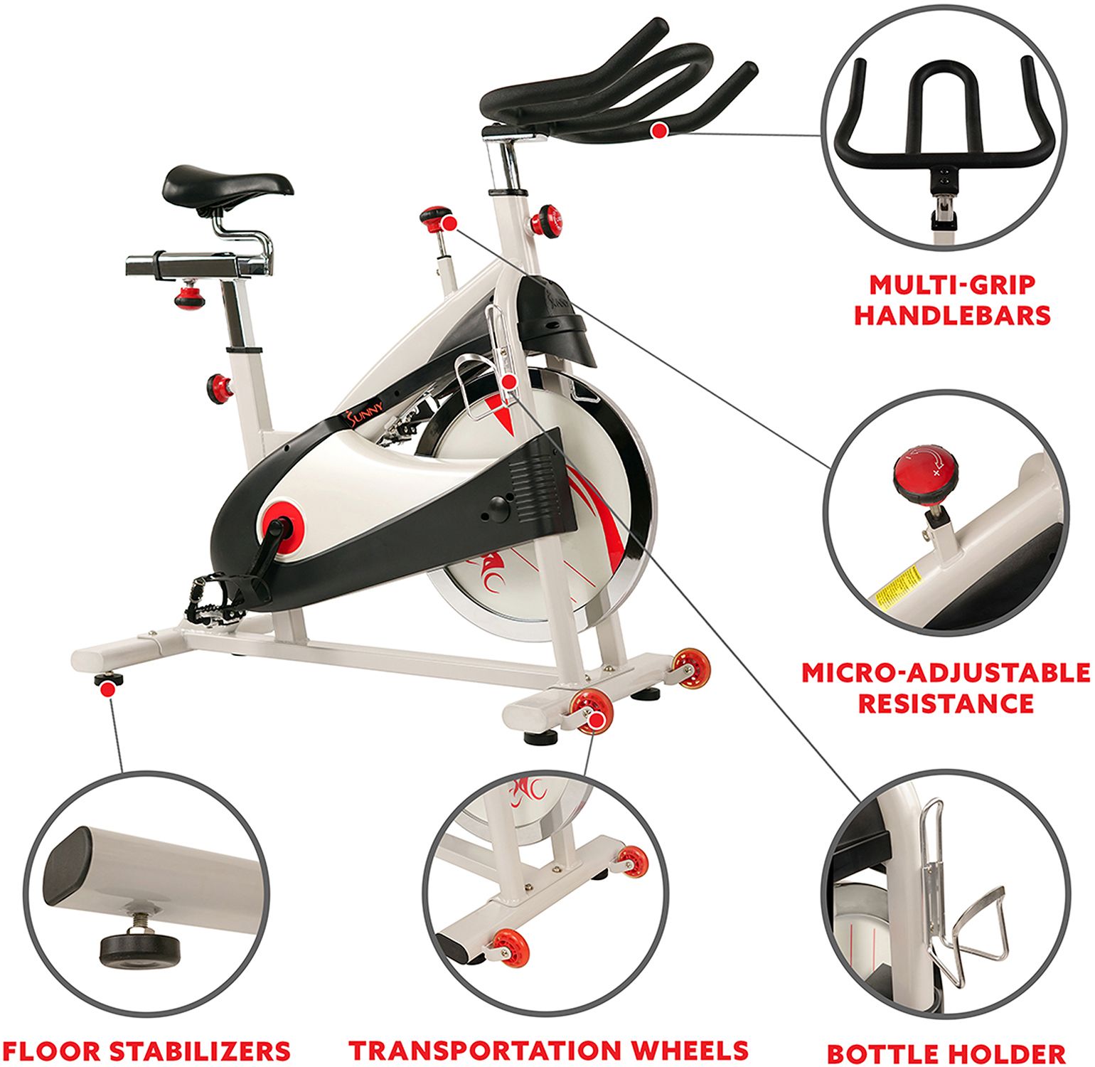 Sunny Health & Fitness Premium Indoor Cycling Bike product image