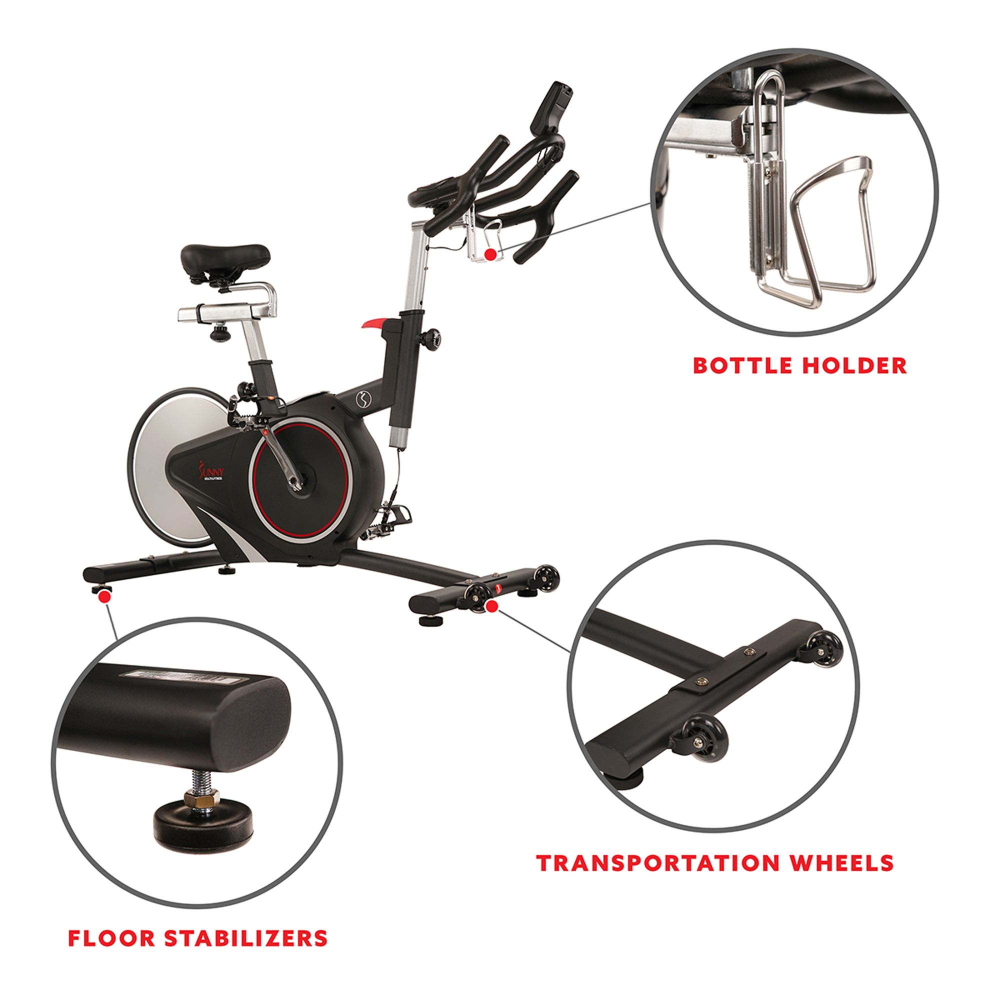 Sunny Health & Fitness Magnetic Indoor Cycling Bike