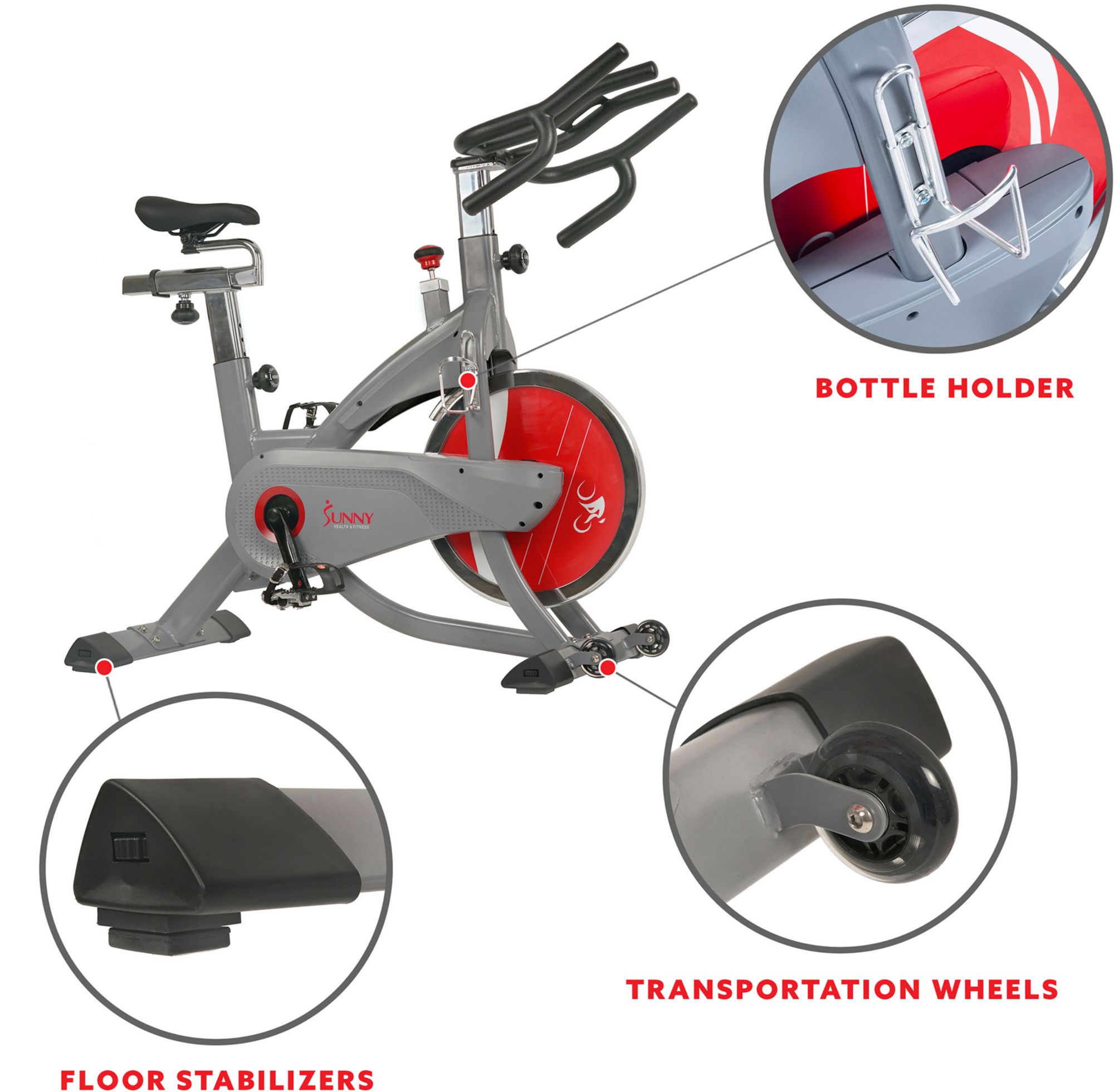 Sunny Health & Fitness Aero Pro Indoor Cycling Bike product image