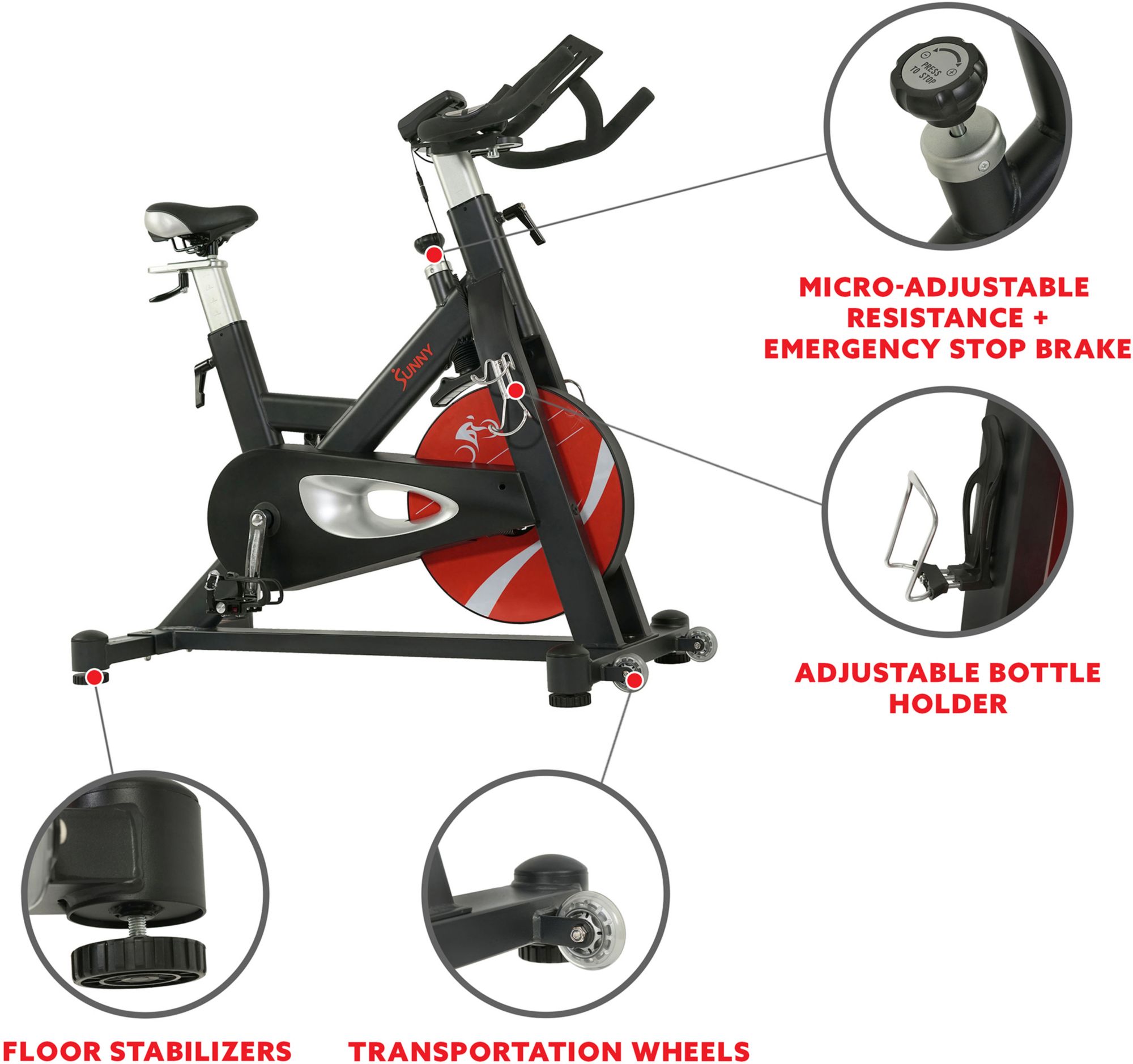 Sunny Health & Fitness Evolution Pro II Cycling Bike product image