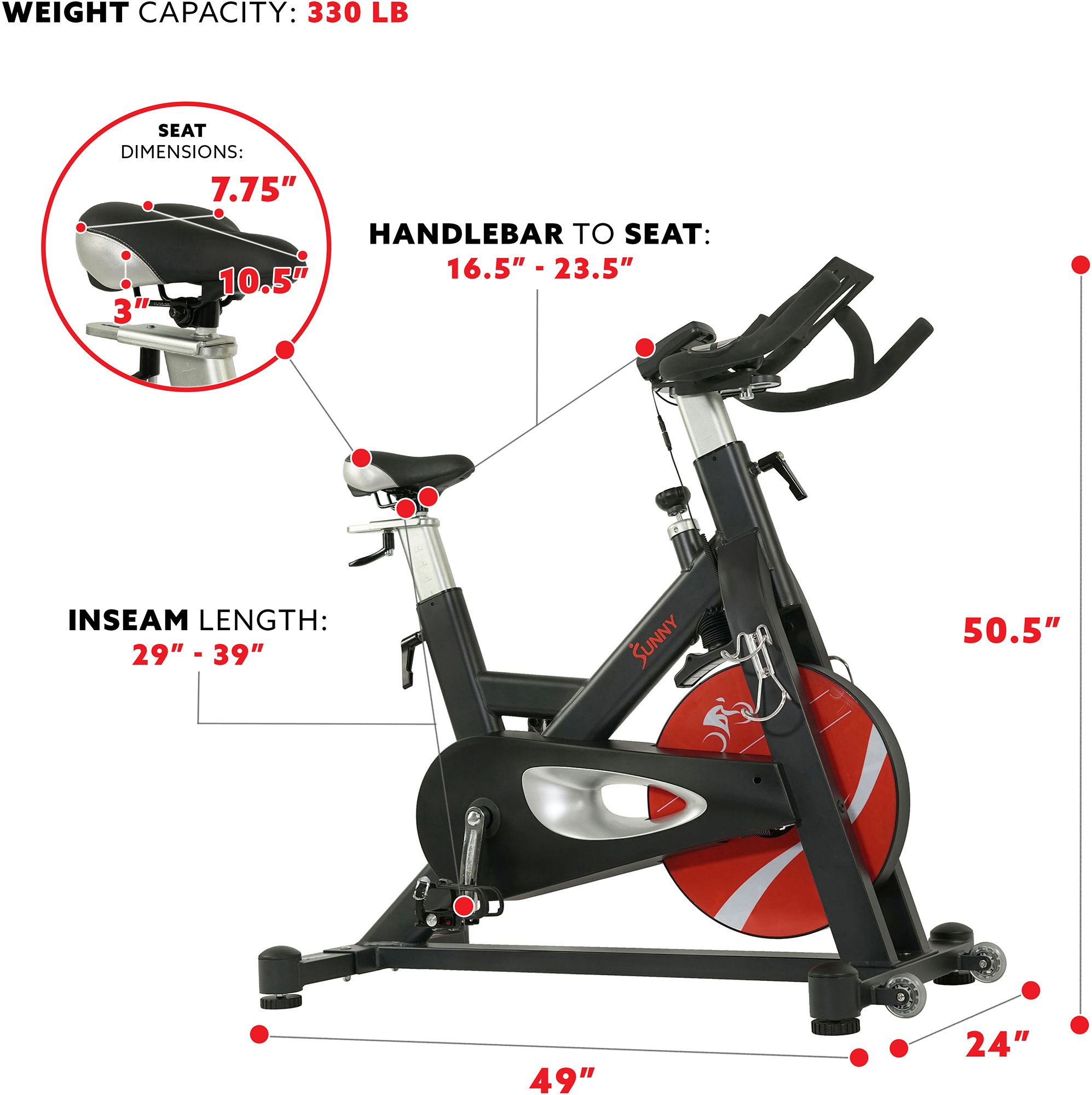 Sunny Health & Fitness Evolution Pro II Cycling Bike product image