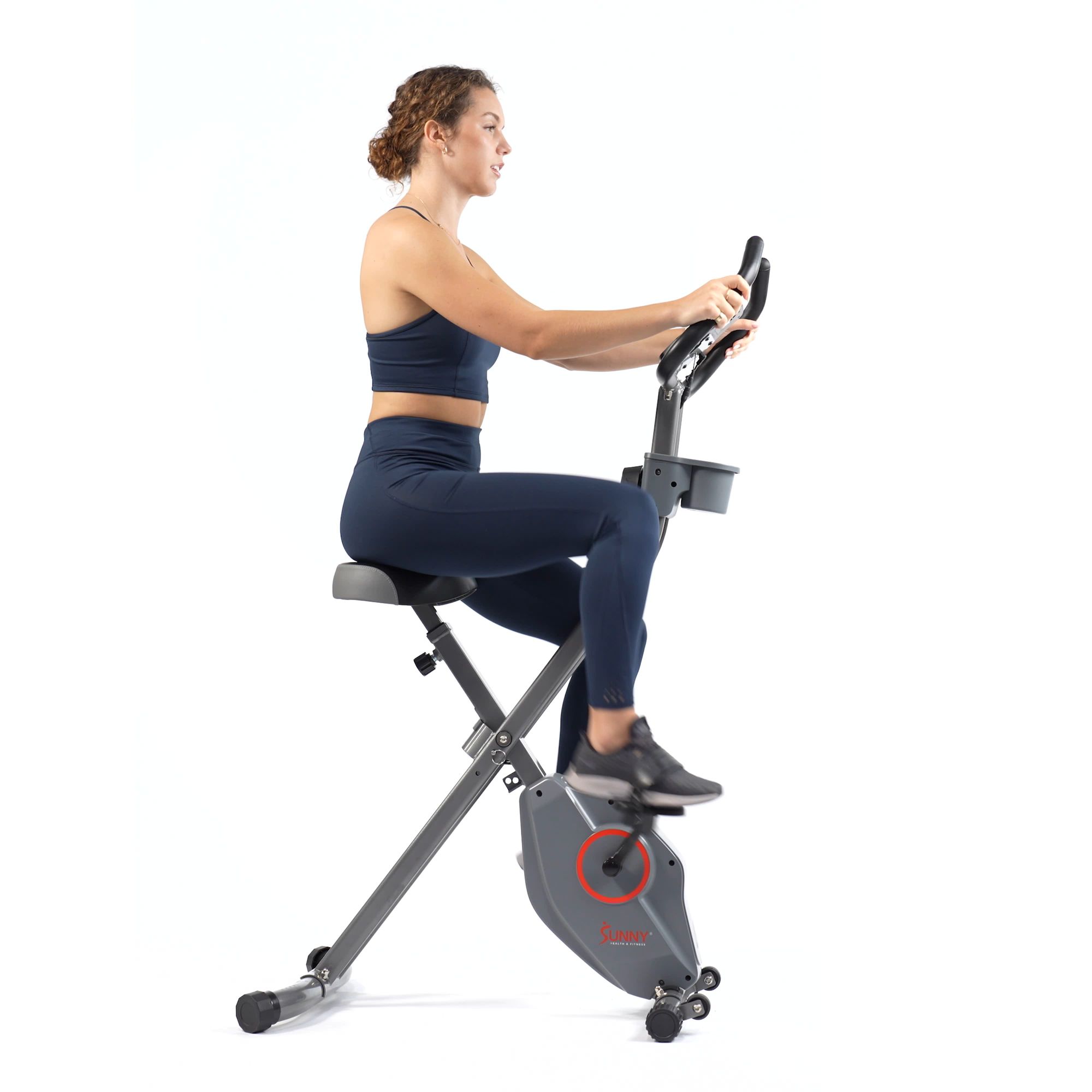 Sunny Health & Fitness Magnetic Foldable Exercise X-Bike With 14 Levels of Magnetic Resistance product